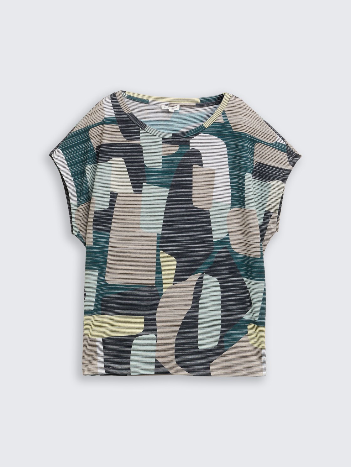 T-Shirt mit Muster - big abstract print - Vorder-Produkt-Ansicht