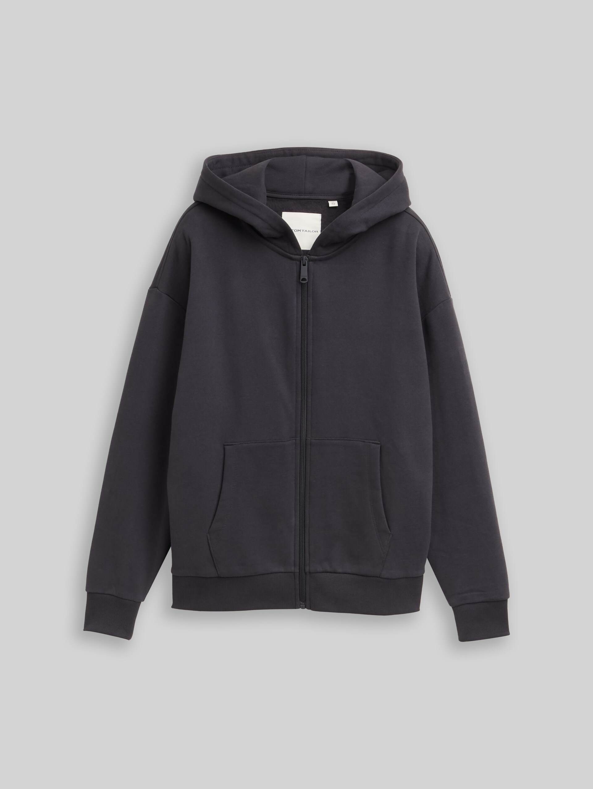 Oversized hooded sweatshirt - coal grey - Front product view