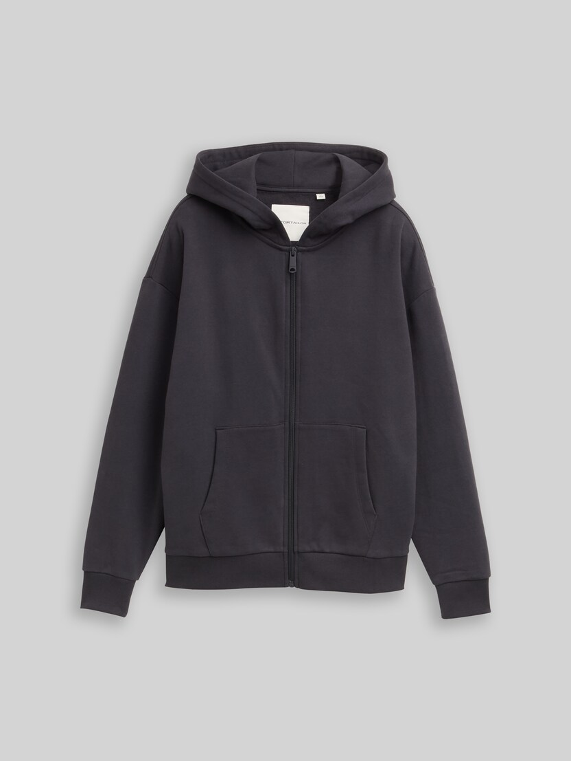Sweat à capuche oversize par Teen Boys, coal grey