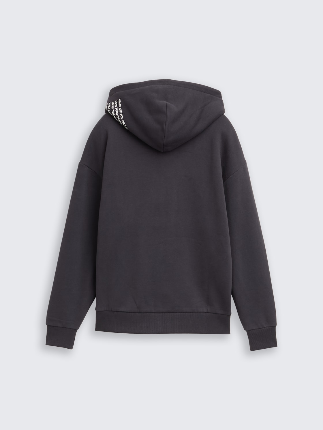 Oversize Hoodie Sweatjacke - coal grey
