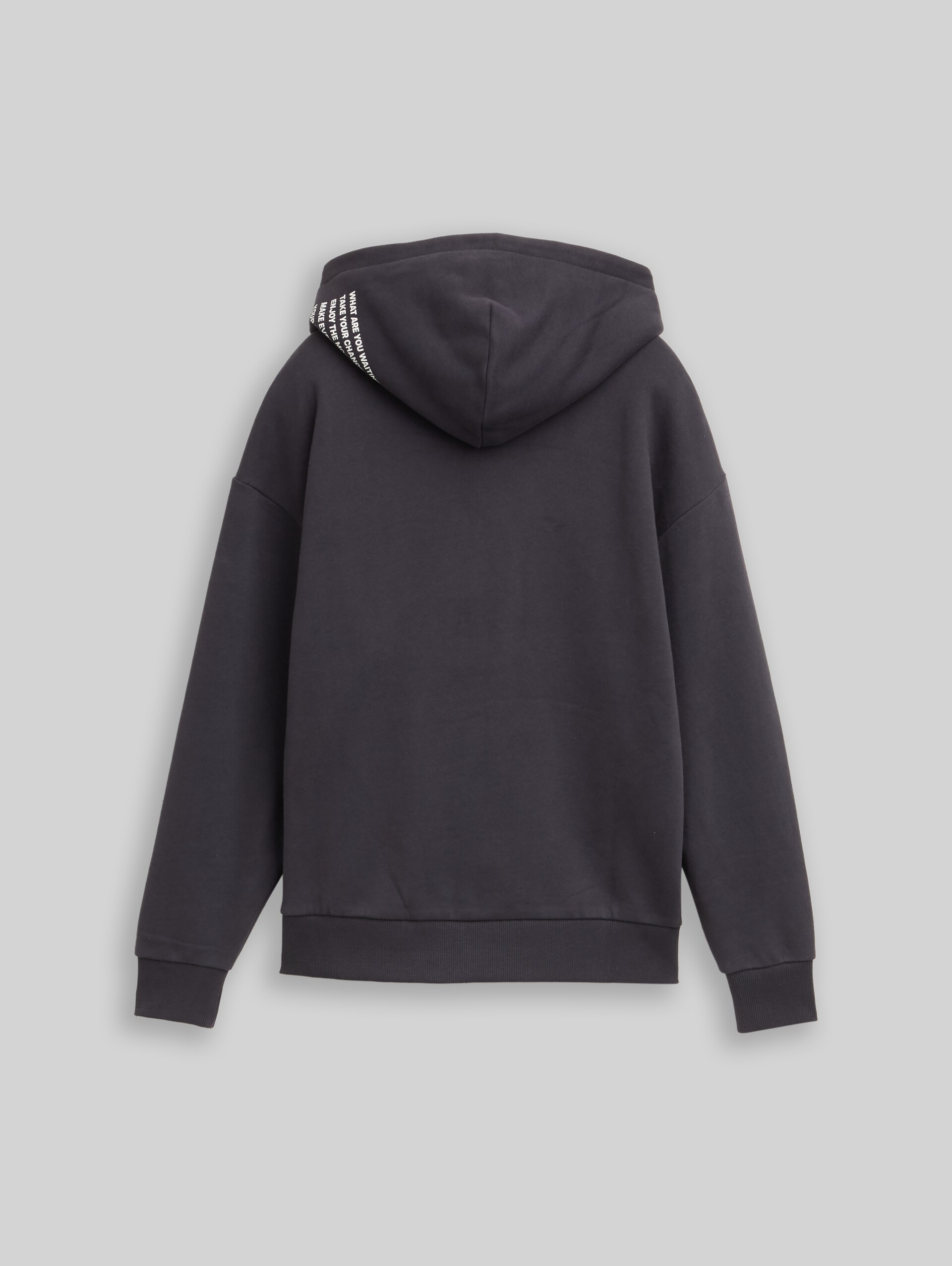 Oversized hooded sweatshirt - coal grey