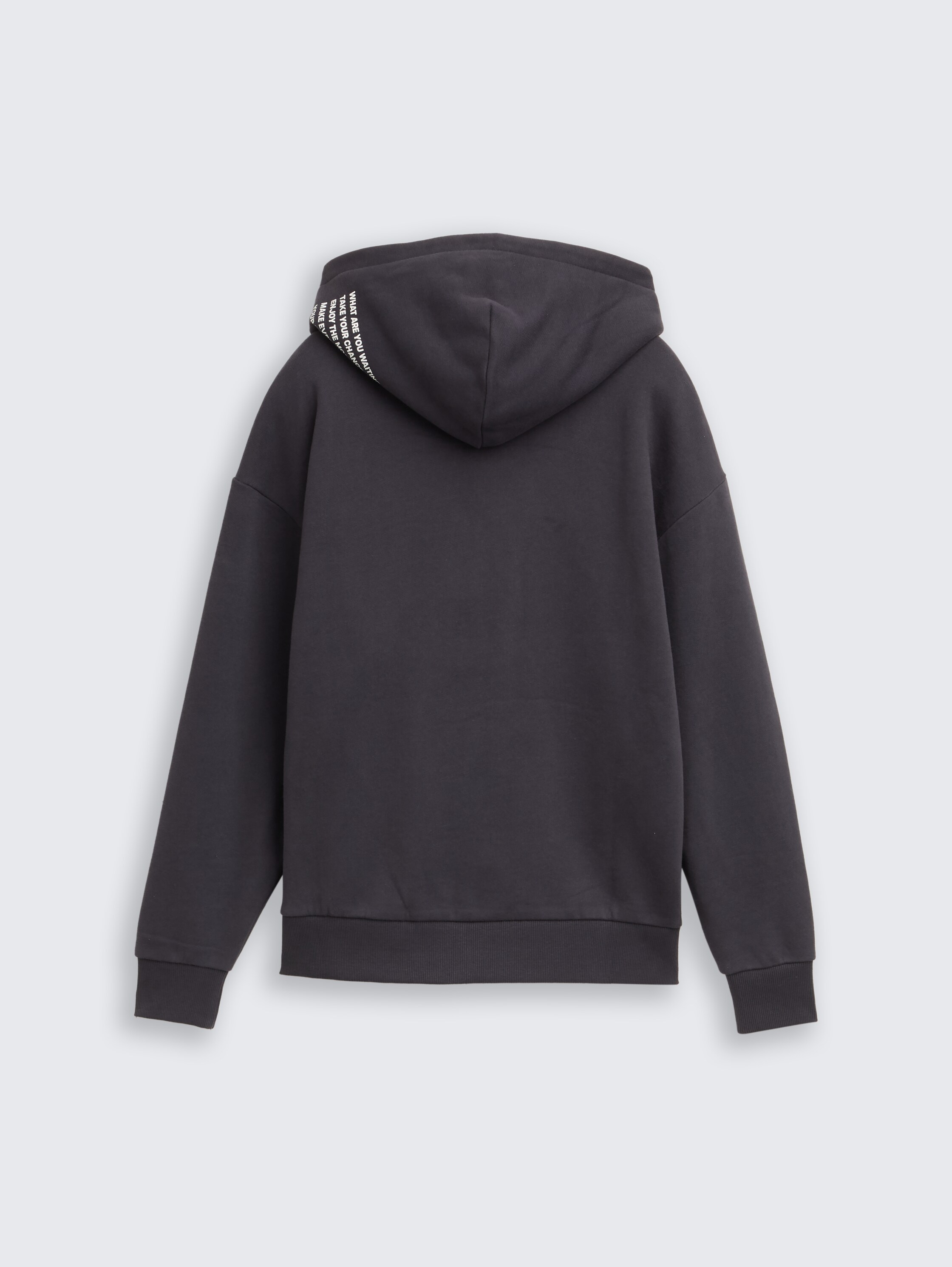Oversized hoodie-sweatjack - coal grey