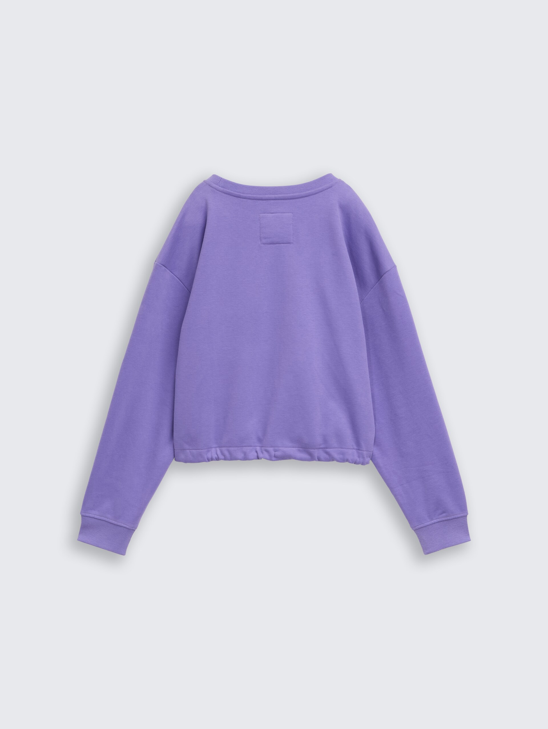 Cropped Sweatshirt mit Print - vervain lilac