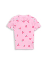 Geselecteerd, T-shirt met patroon door Tom Tailor, rosa
