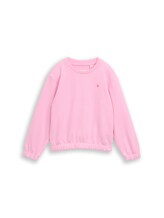 Sélectionné, Sweat-shirt cropped avec broderie par Tom Tailor, rose