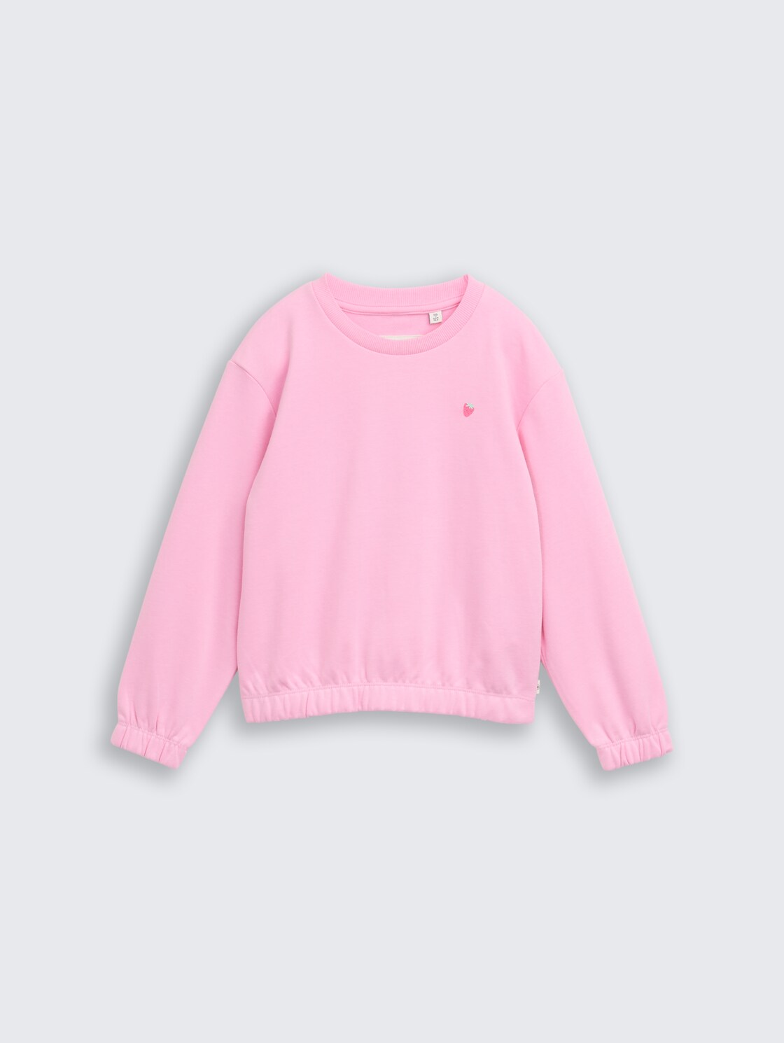 Cropped Sweatshirt mit Stickerei - lovely pink - Vorder-Produkt-Ansicht