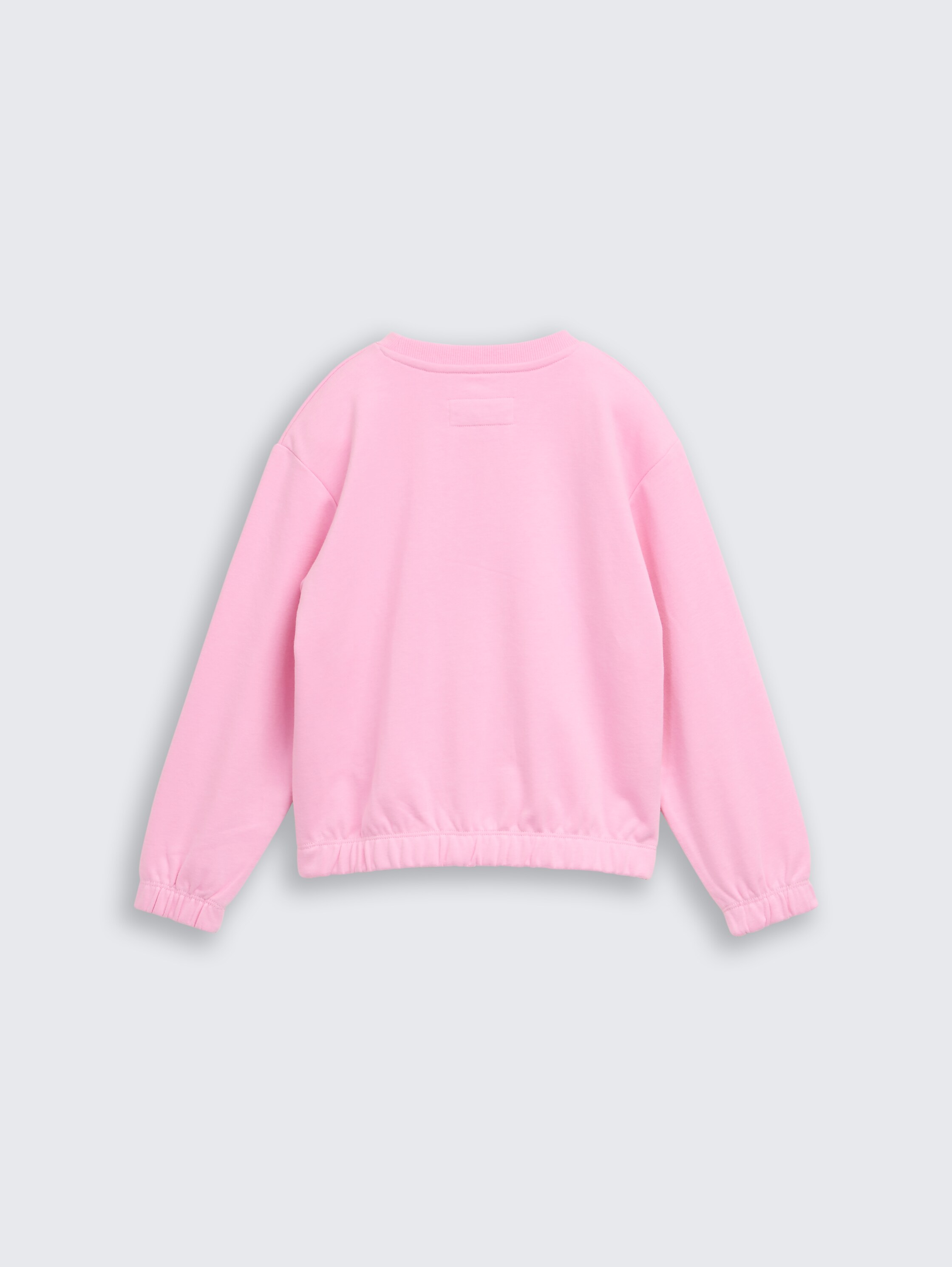 Sweat-shirt cropped avec broderie - lovely pink