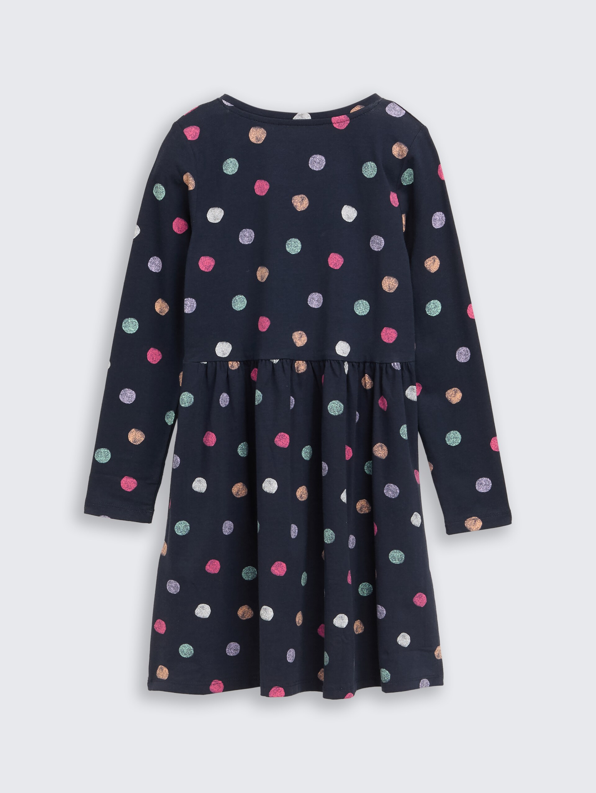 Mini-Kleid aus Jersey - dark blue multicolor dot