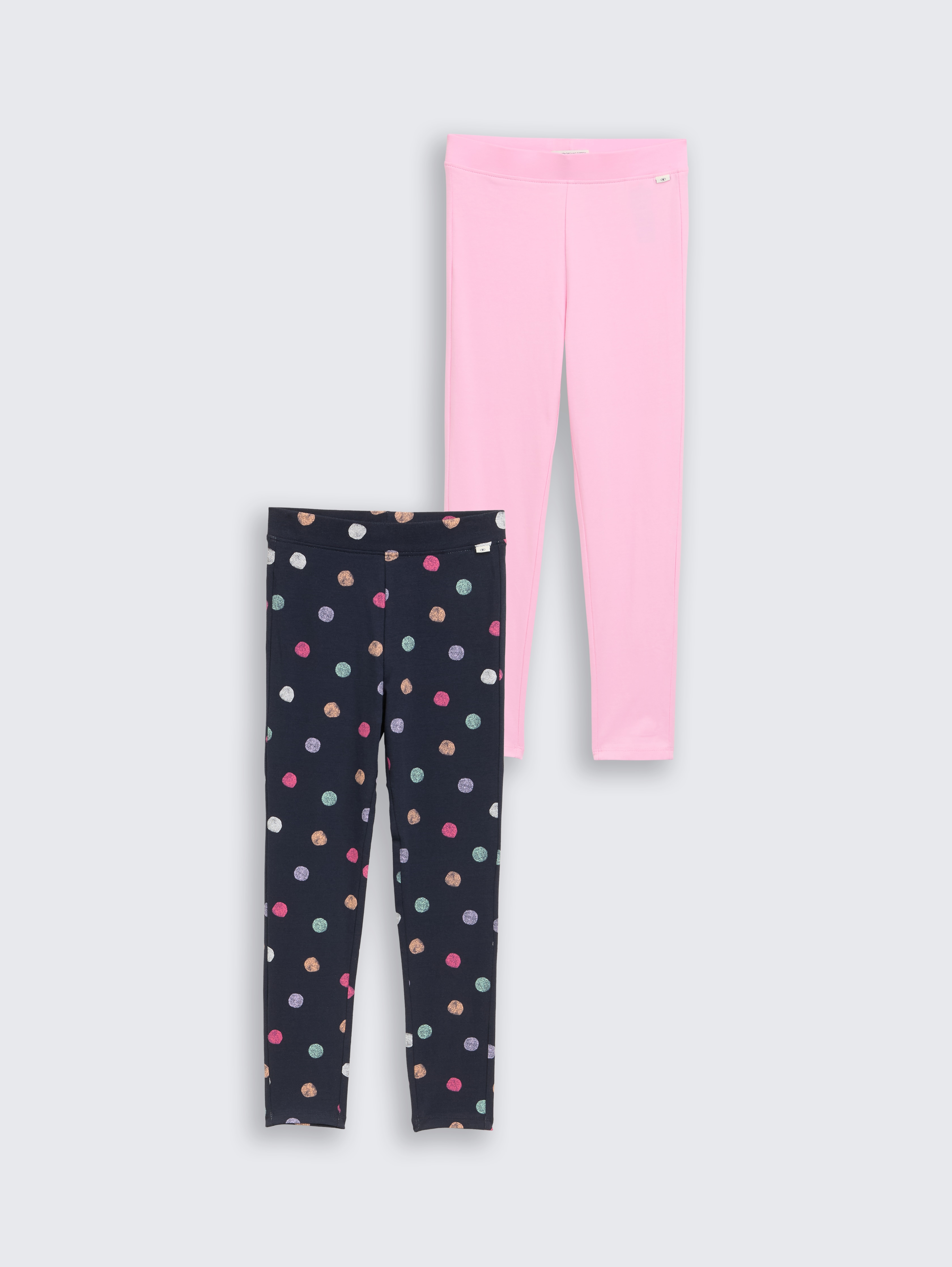 Basic Leggings im 2-er Pack von Mini Girls, lovely pink