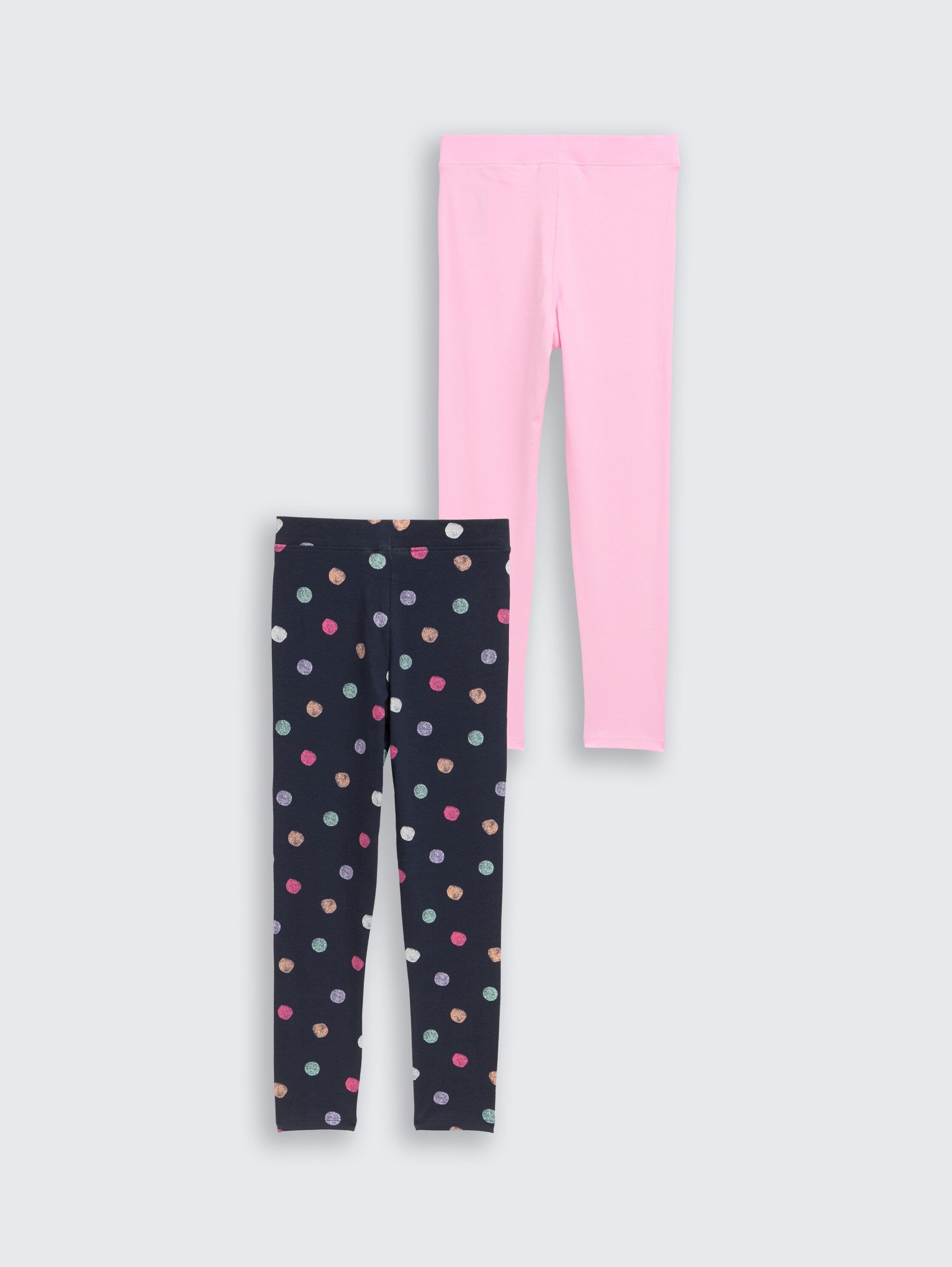 Basic leggings in een 2-pack - lovely pink