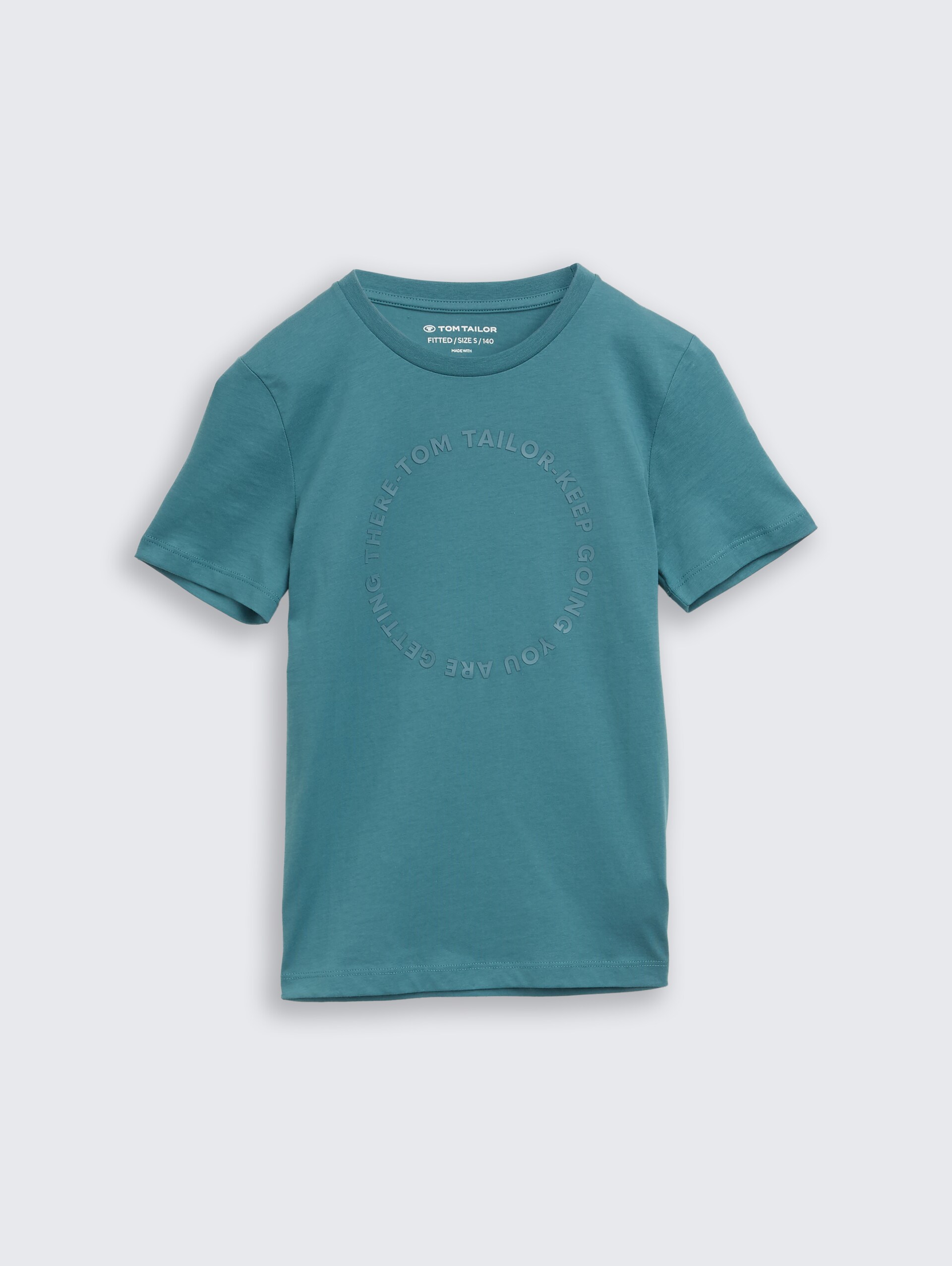 Slim Fit T-Shirt - Pastel Teal - Vorder-Produkt-Ansicht