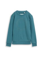Sélectionné, Sweat-shirt basique avec imprimé par Tom Tailor, verdoyant