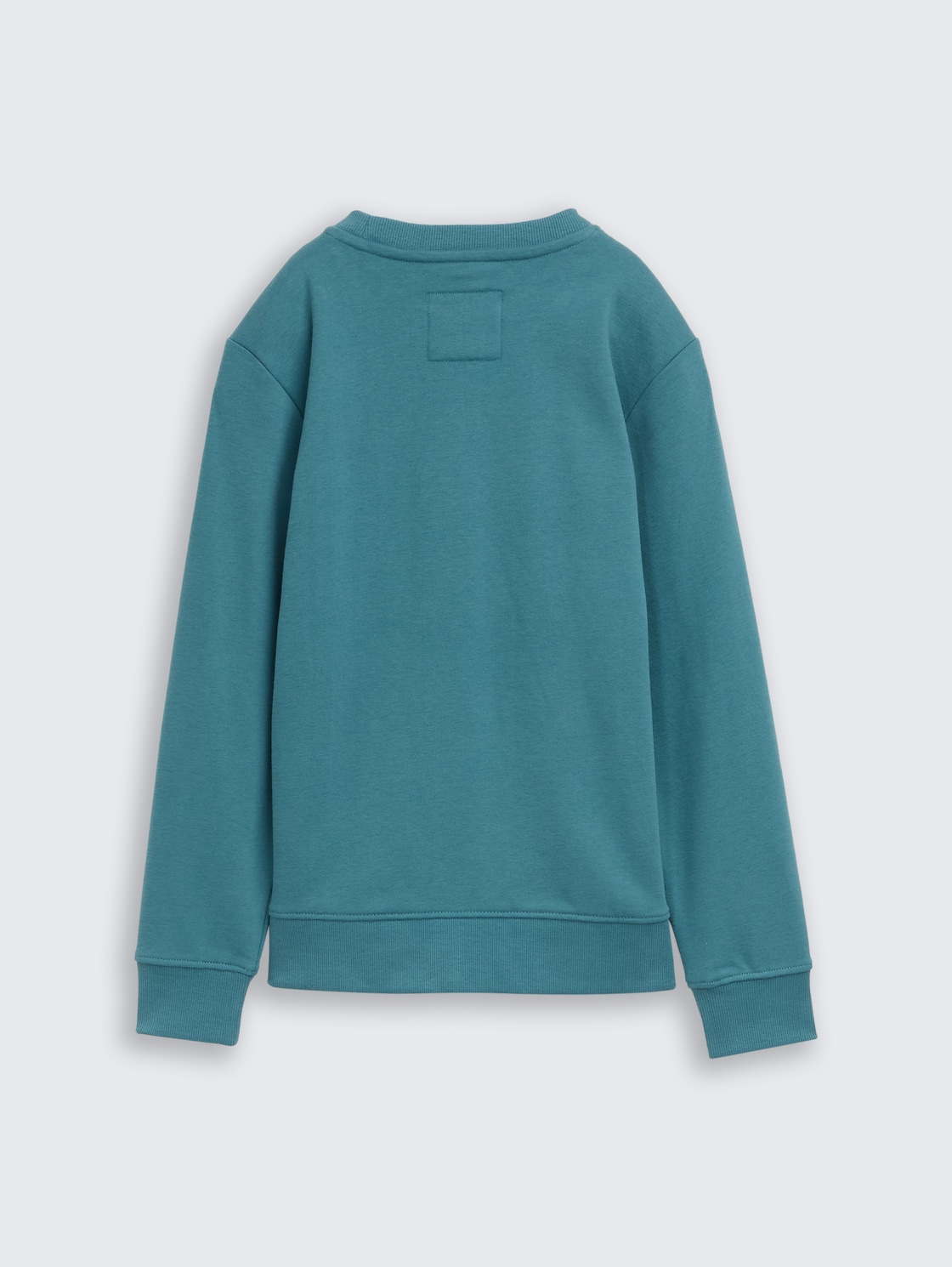 Basic Sweatshirt mit Print - Pastel Teal