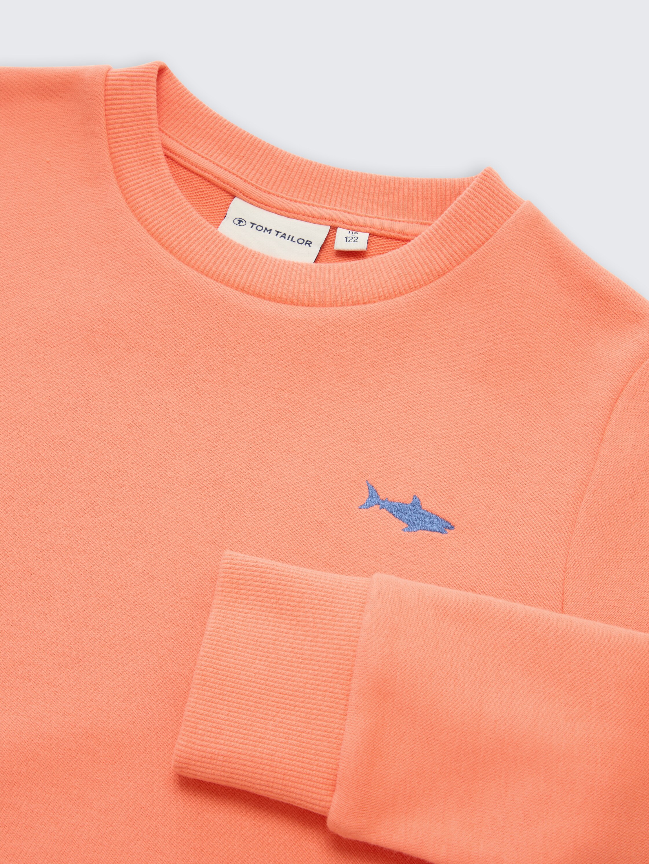 Sweat-shirt basique avec imprimé - bright coral - Vue détaillée du modèle