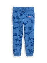 Geselecteerd, Basic joggingbroek met all-over print door Tom Tailor, blauw