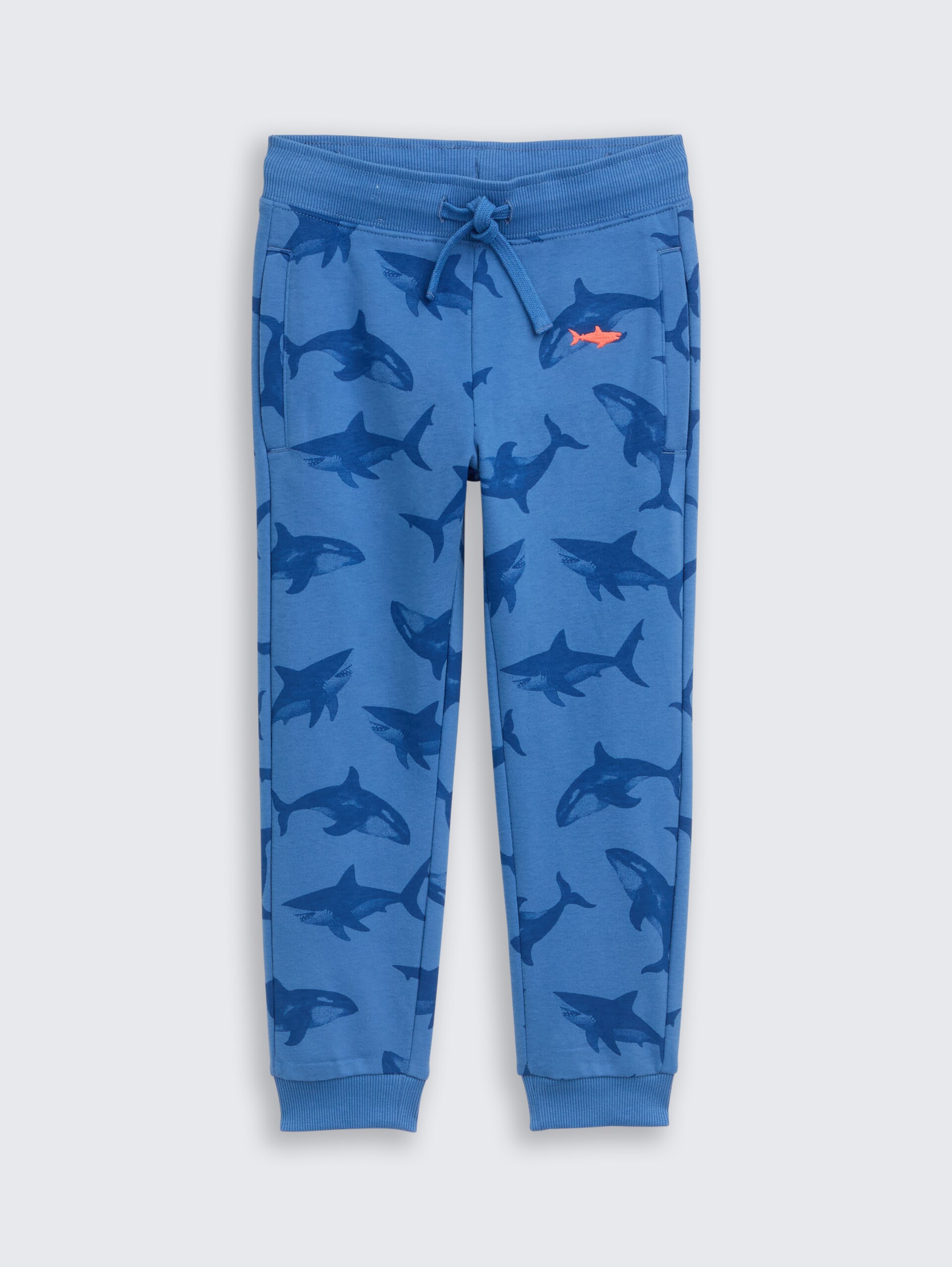 Basic Jogginghose mit Allover-Print - blue shark orca print