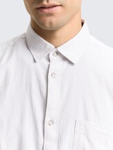 Regular Fit Hemd mit Brusttasche - chalk grey white structure - Detail-Model-Ansicht