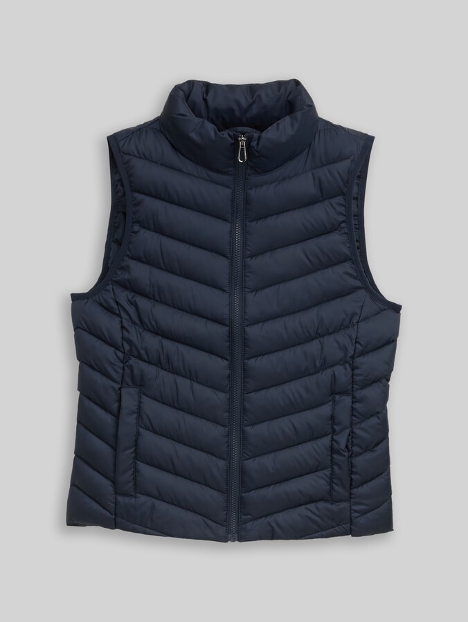 Gilet matelassé léger en matière déperlante par Women, sky captain blue