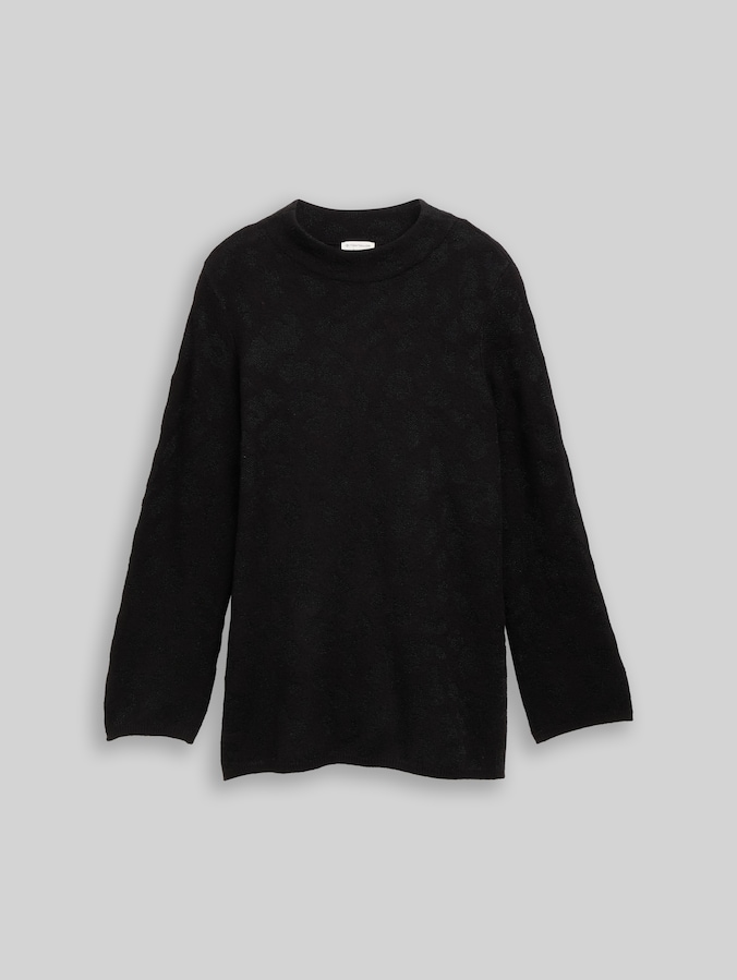 Plus Size - Strickpullover mit Glitzer-Effekt von Women Plus Size, black lurex knit