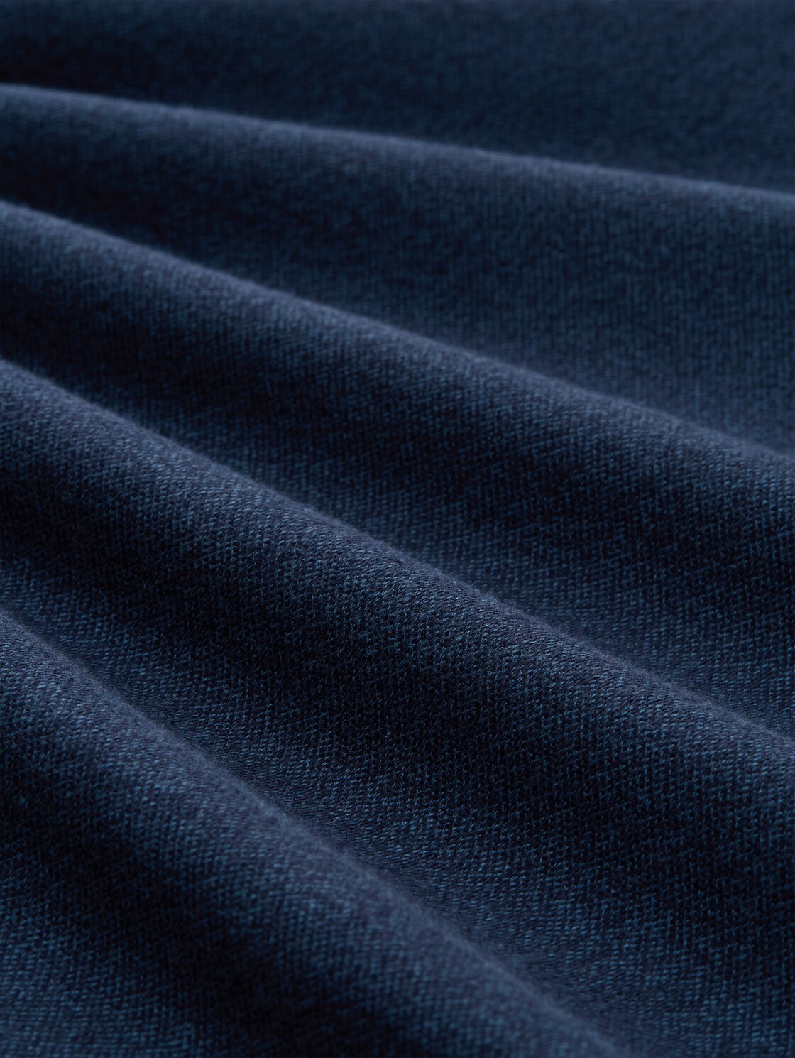 Plus Size - Langarmshirt mit Logo-Badge - real teal grindle structure - Material-Ansicht