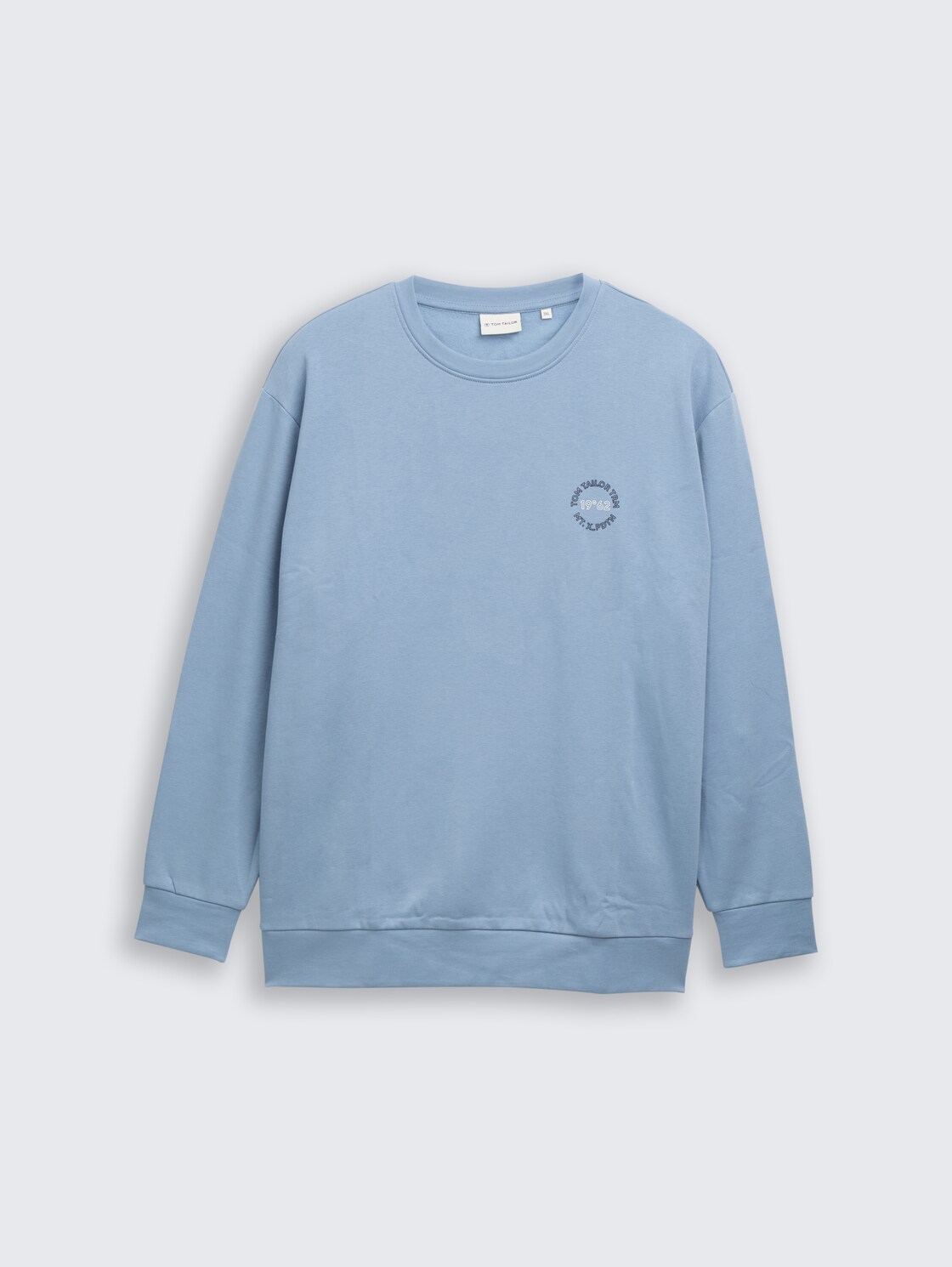 Plus Size - Sweatshirt mit Logo-Print - faded denim blue - Vorder-Produkt-Ansicht