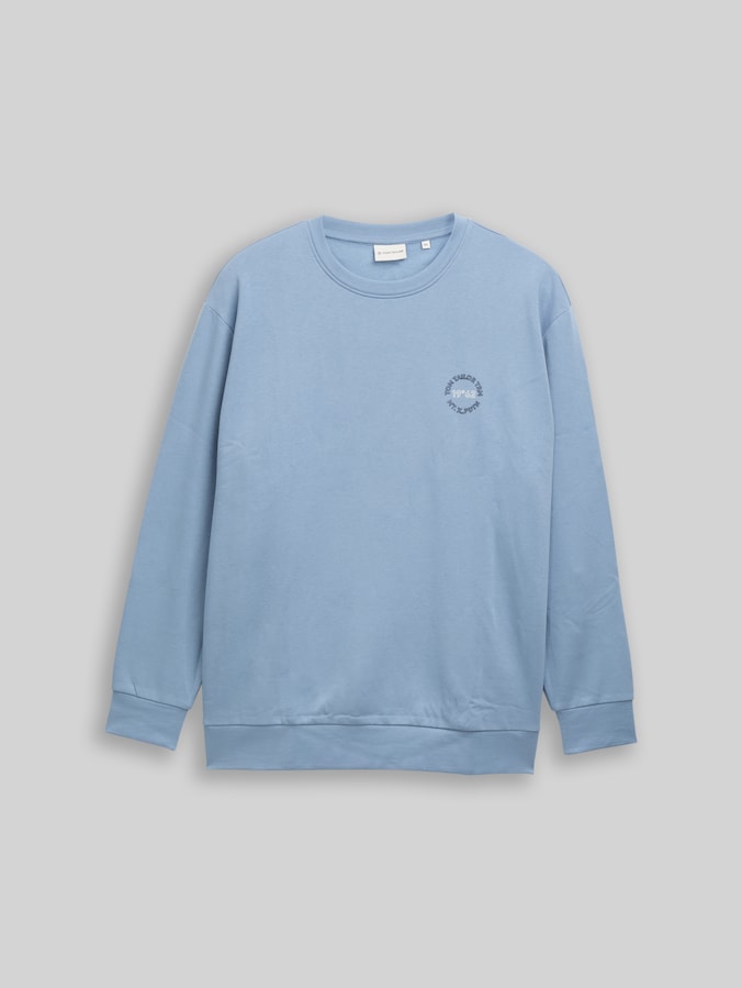 Plus Size - Sweatshirt mit Logo-Print von Men Plus Size, faded denim blue