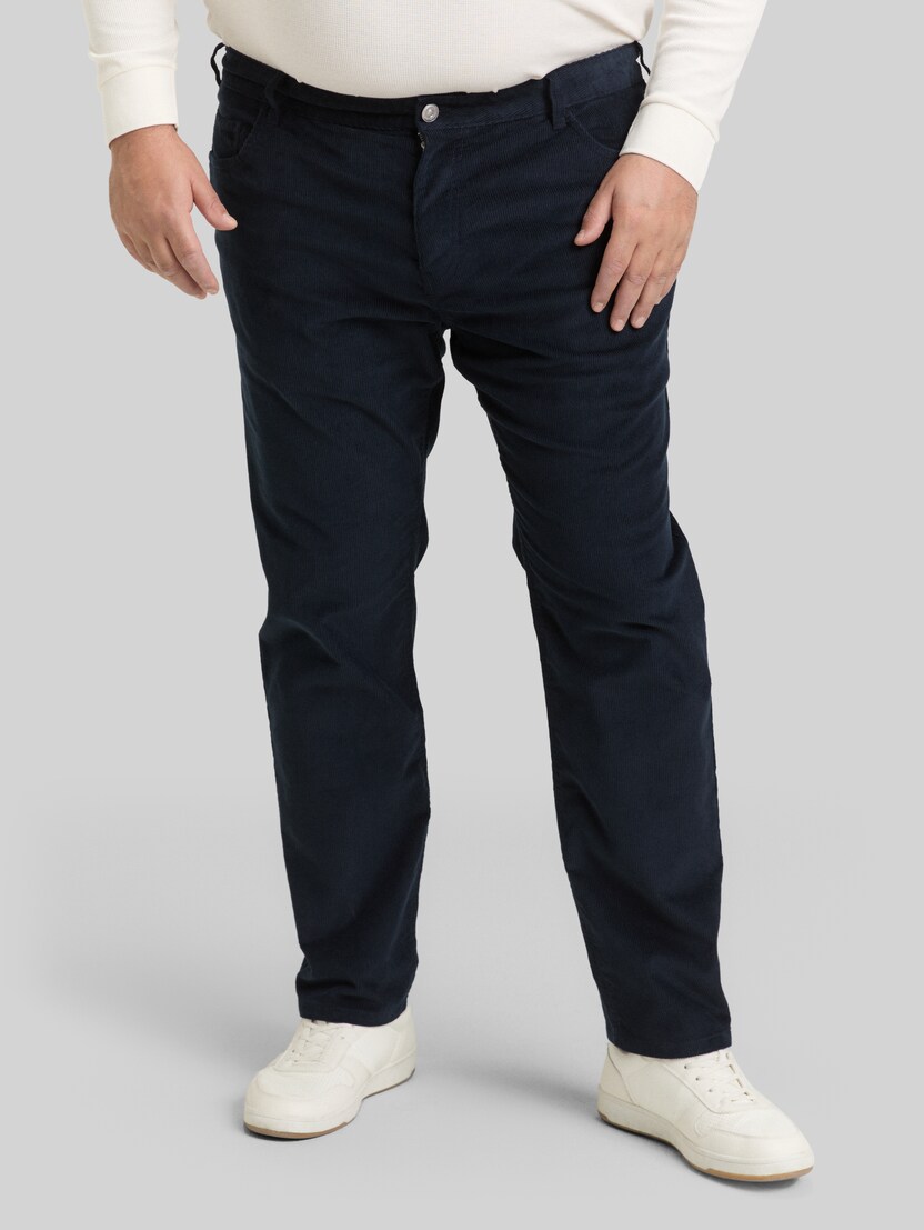 Plus Size - Regular Fit Cordhose von Men Plus Size, sky captain blue