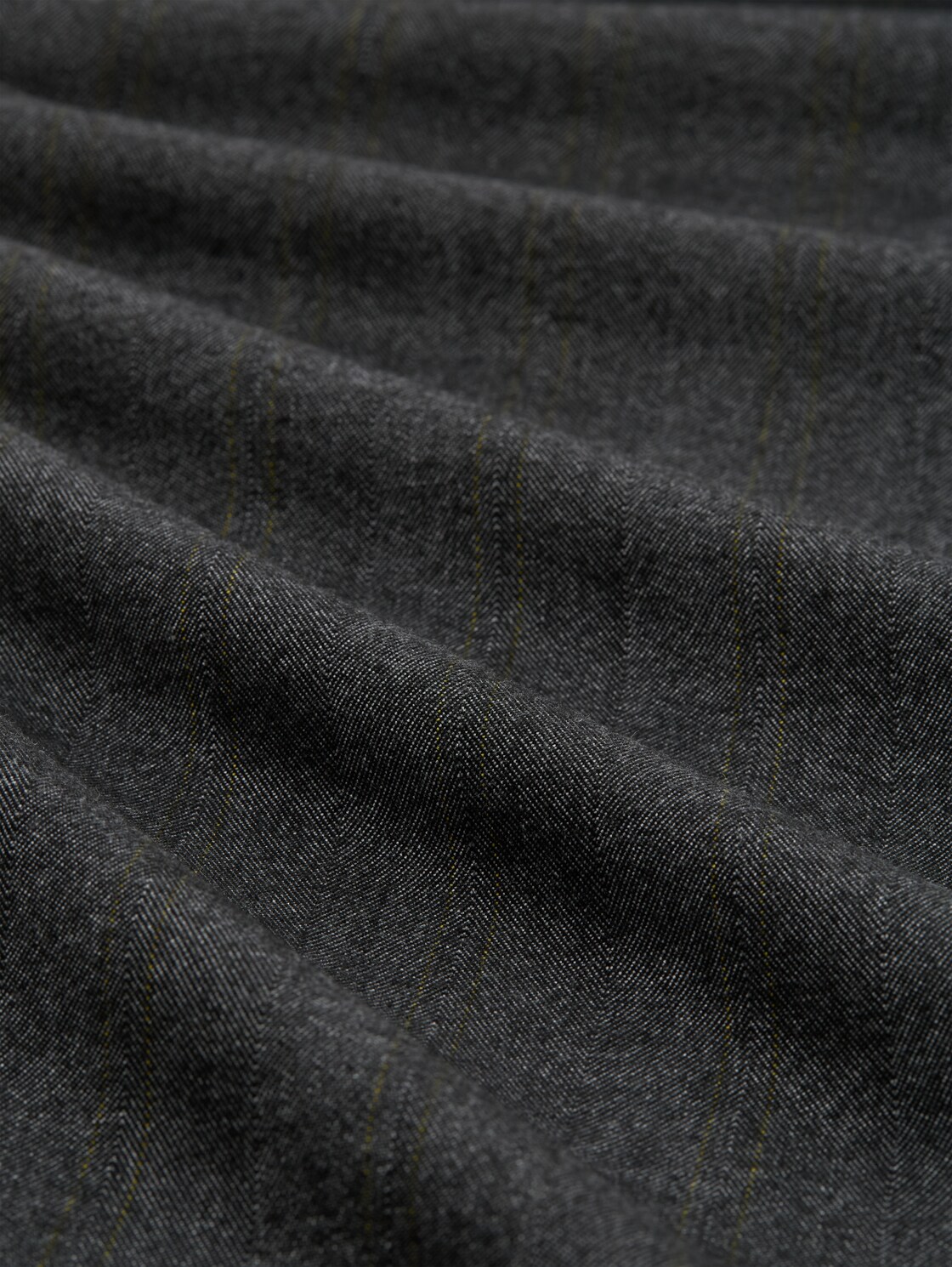 Plus Size - Regular Fit Chino Hose - dark grey herringbone stripe - Material-Ansicht