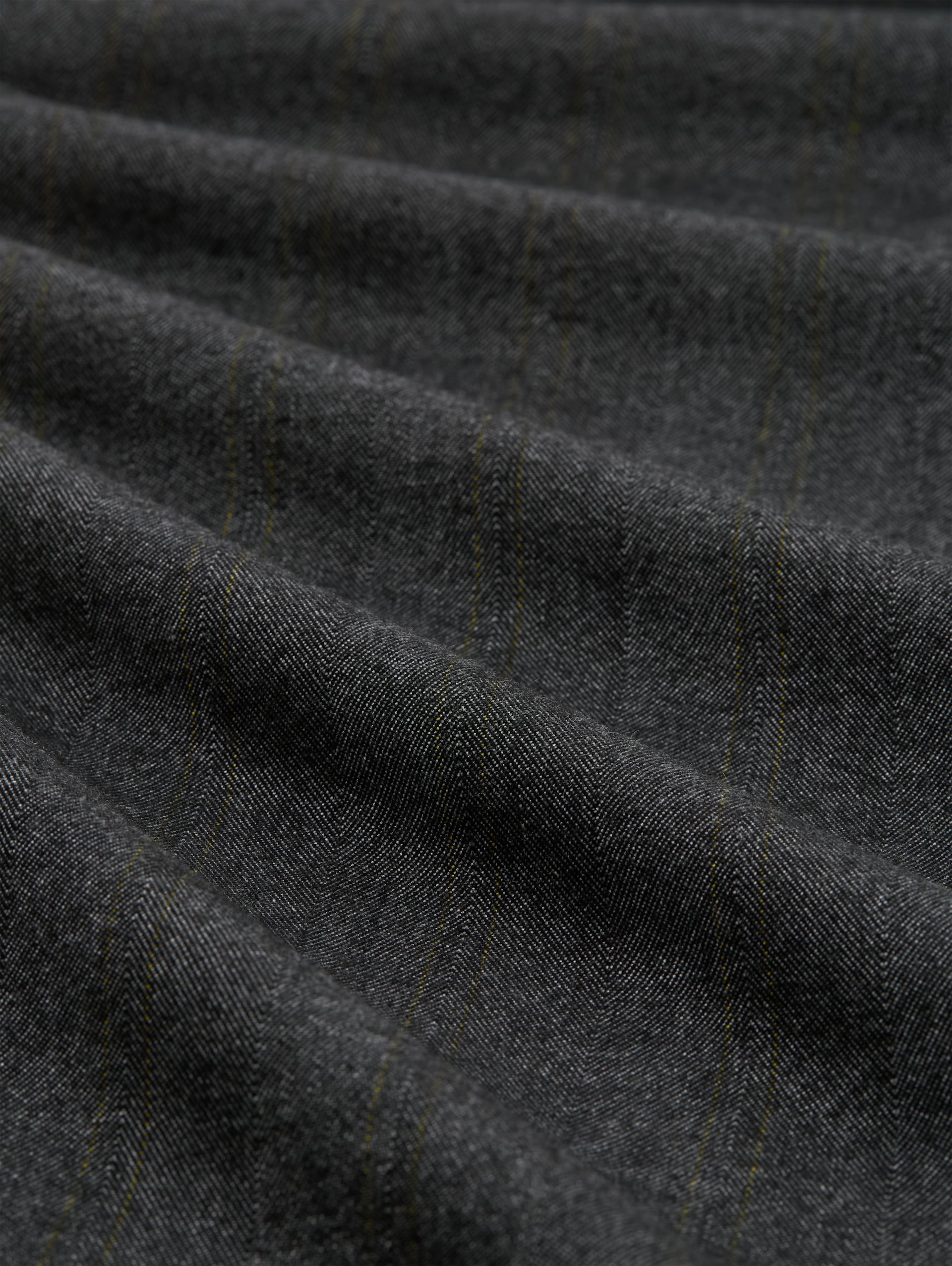 Plus Size - Regular Fit Chino Hose - dark grey herringbone stripe - Material-Ansicht