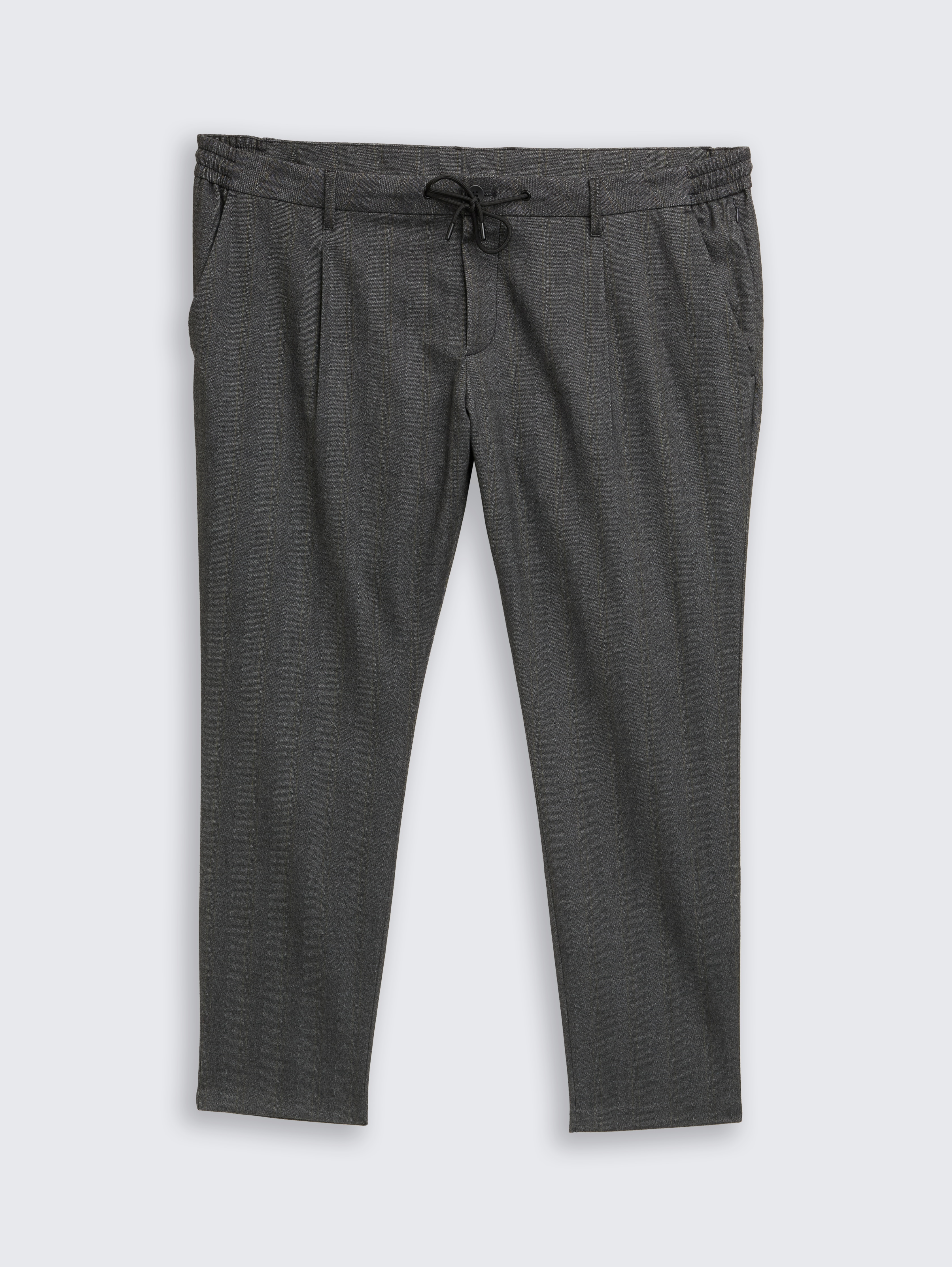 Plus Size - Regular Fit Chino Hose von Men Plus Size, dark grey herringbone stripe