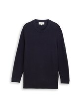 Nicht ausgewählt, Plus Size - Strickpullover mit Rundhalsausschnitt von , blau