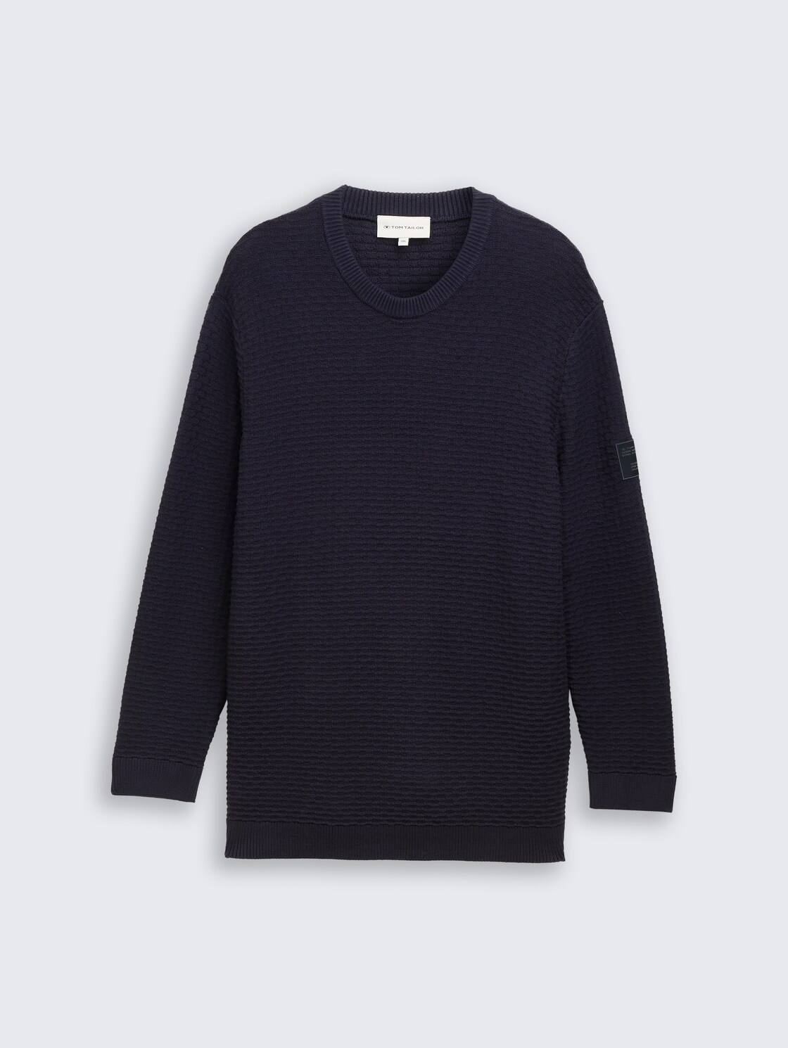 Plus Size - Strickpullover mit Rundhalsausschnitt - sky captain blue