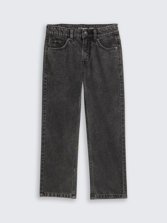 Straight jeans door Teen Boys, stone grey denim