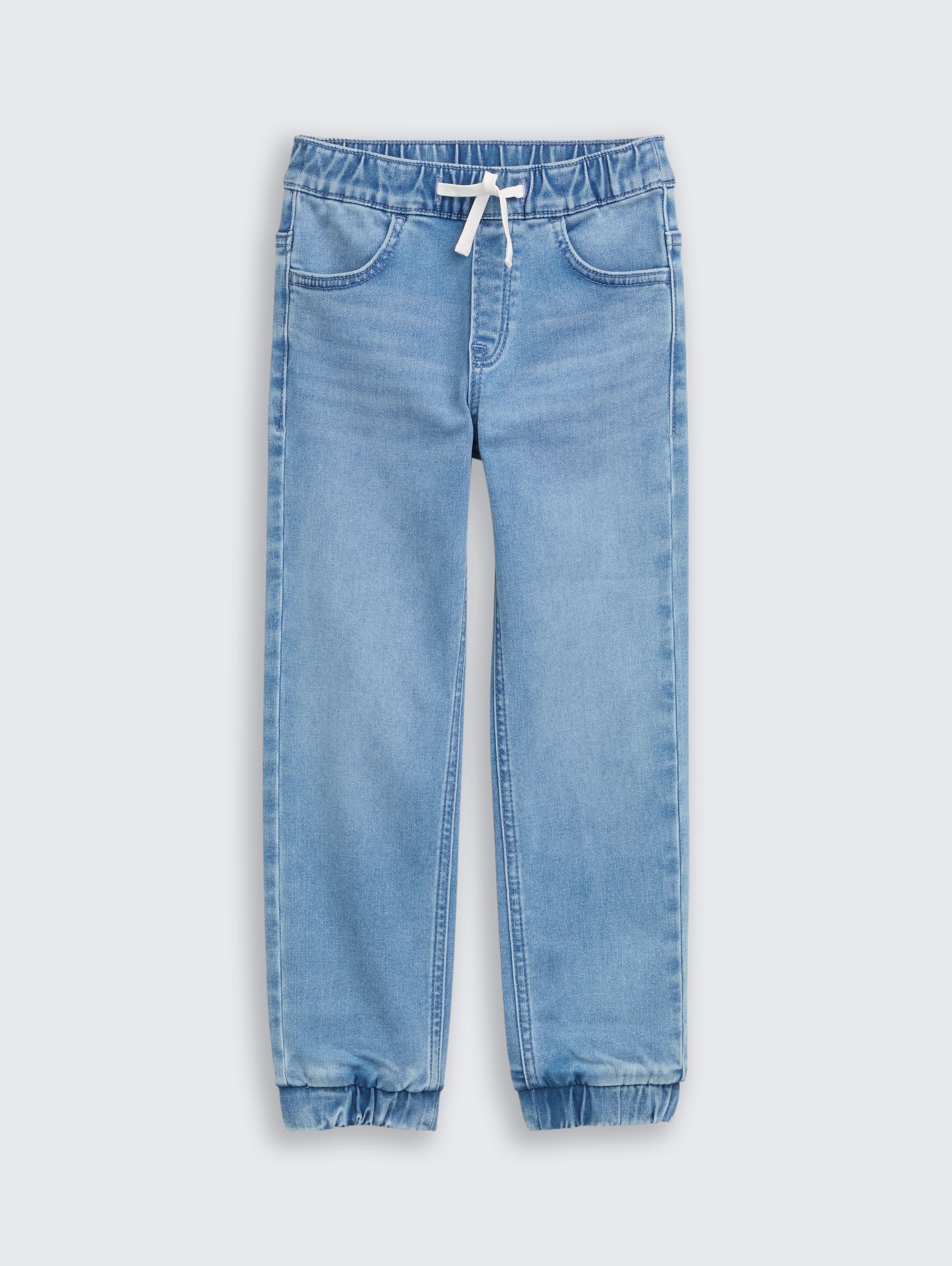 Straight Jeans mit Stretch von Mini Boys, Used Light Stone Blue Denim