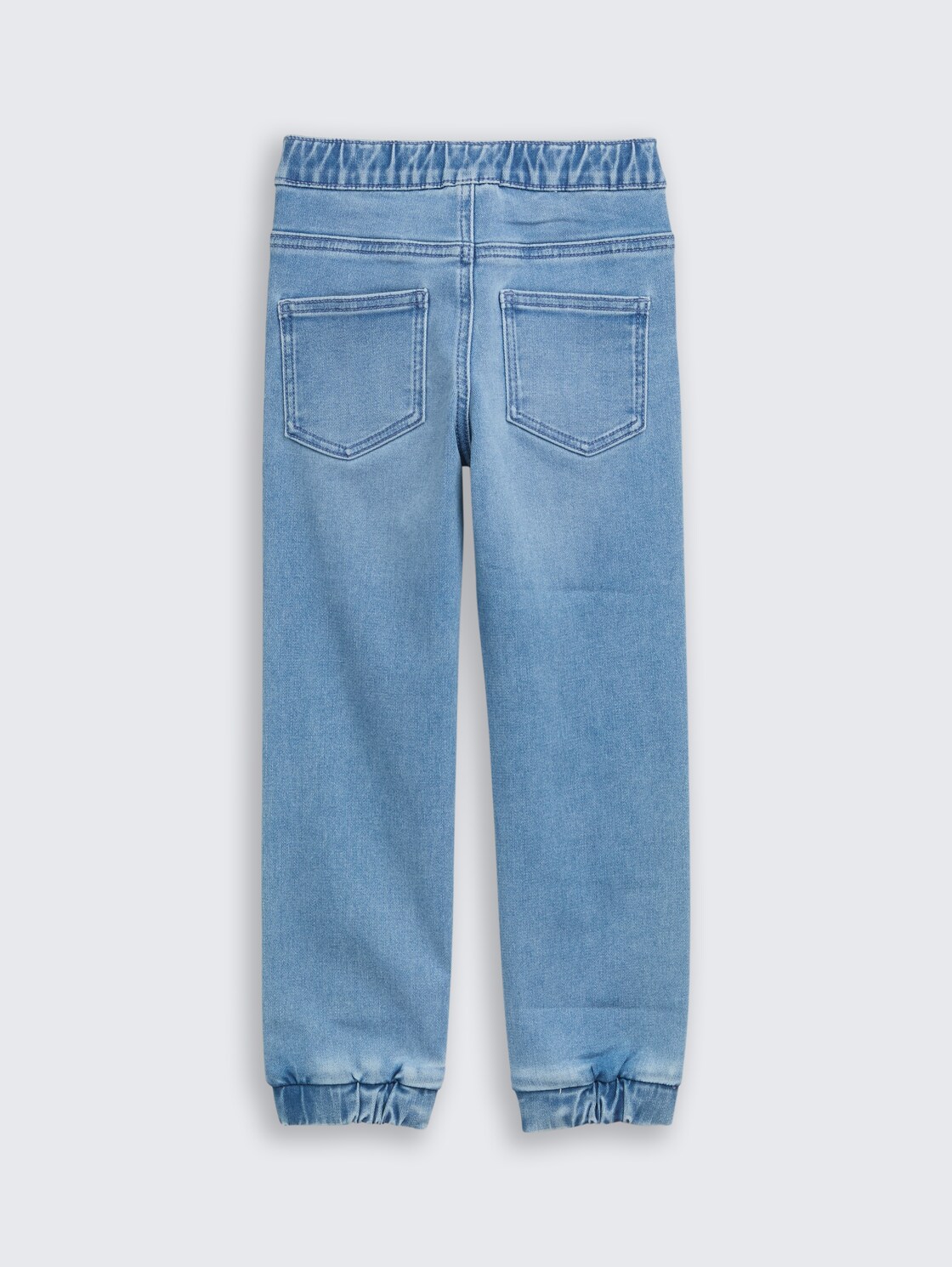 Straight Jeans mit Stretch - Used Light Stone Blue Denim
