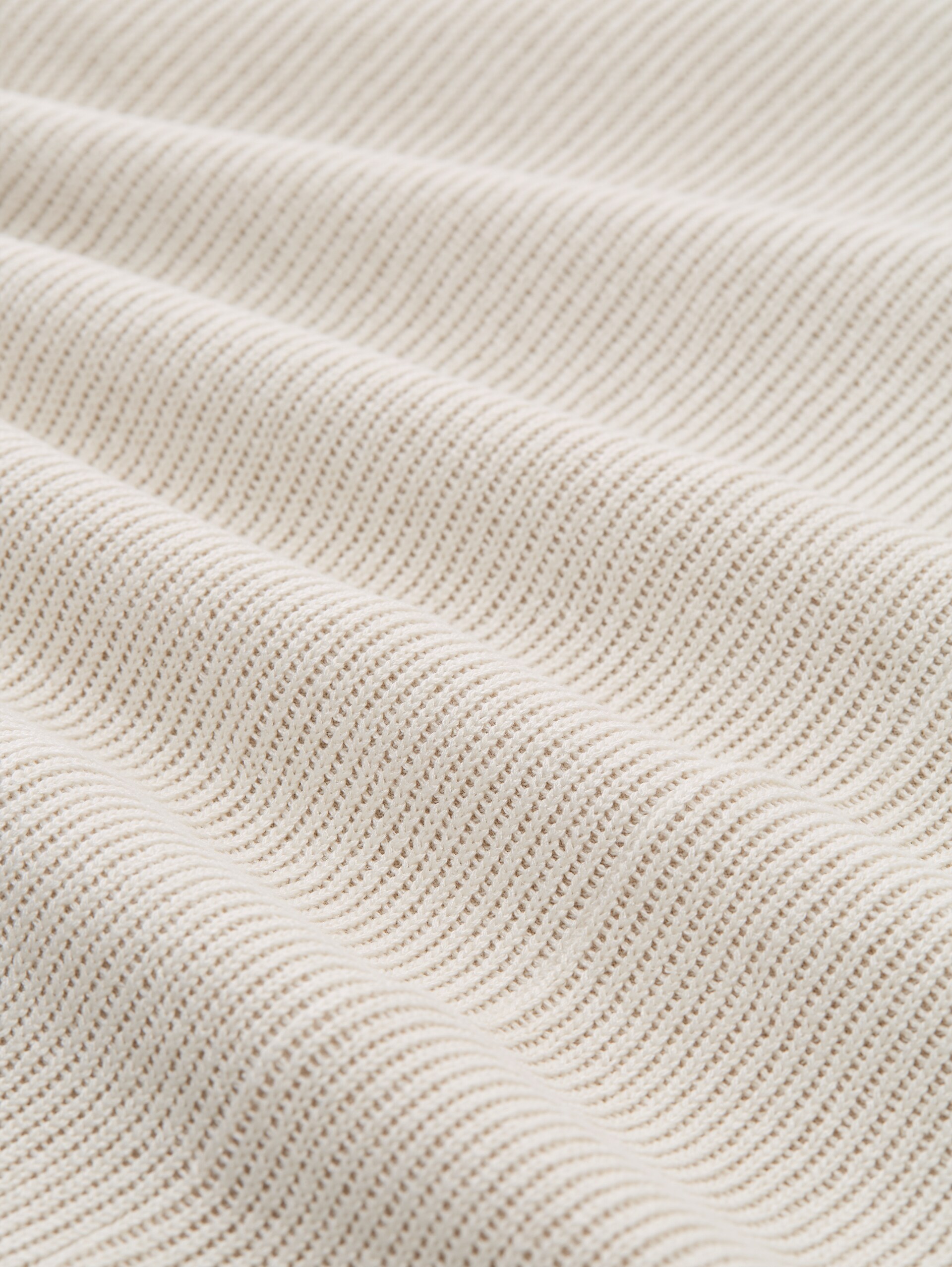Plus Size - Sweatshirt mit Stehkragen - sand stone beige melange - Material-Ansicht