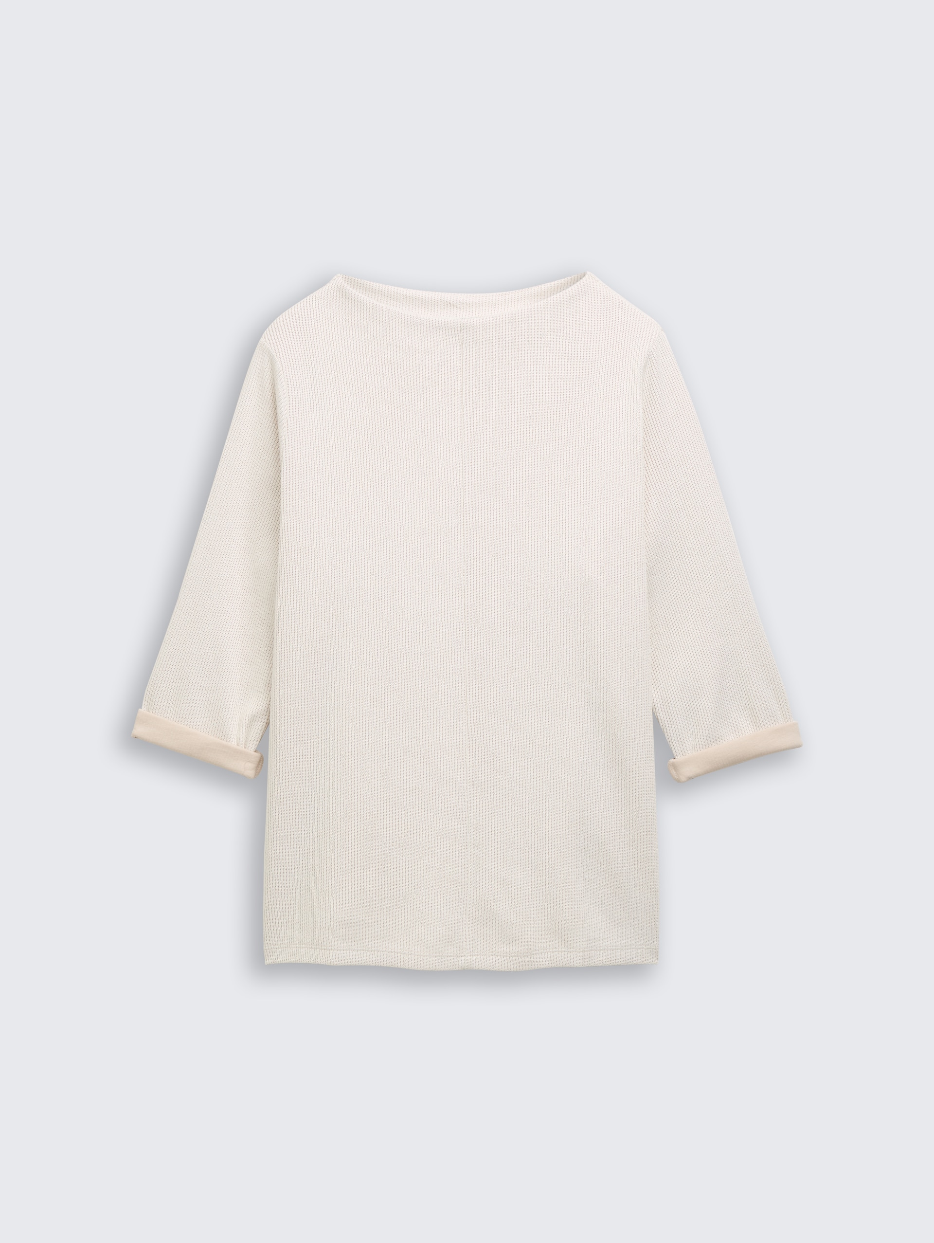 Plus Size - Sweatshirt mit Stehkragen - sand stone beige melange - Vorder-Produkt-Ansicht