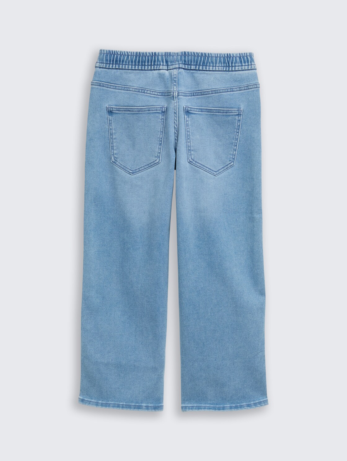 Chino Hose im Denim-Look - Used Light Stone Blue Denim