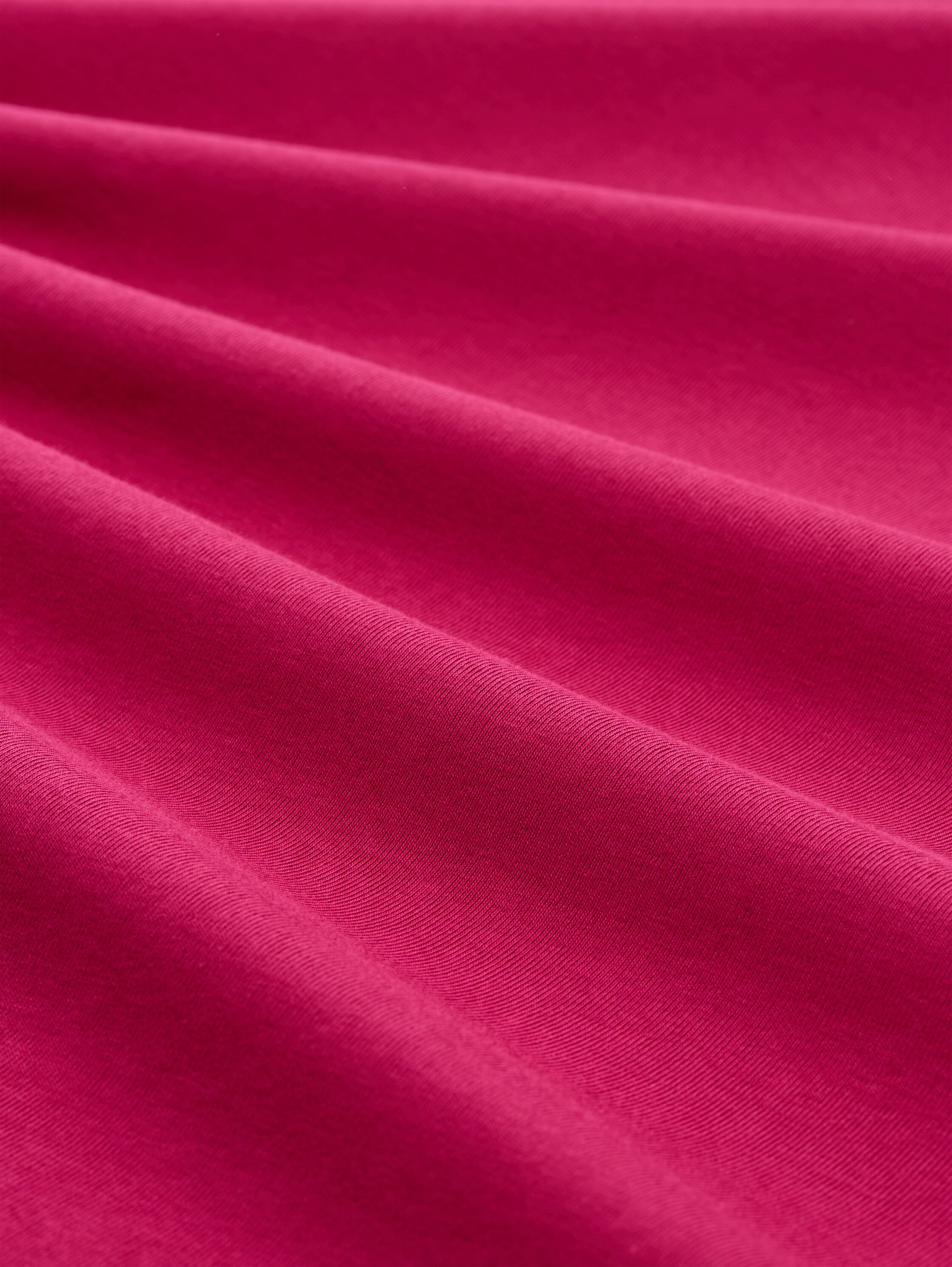 Plus Size - Slim Fit Langarmshirt mit Glitzer-Logo - dark_pink - 