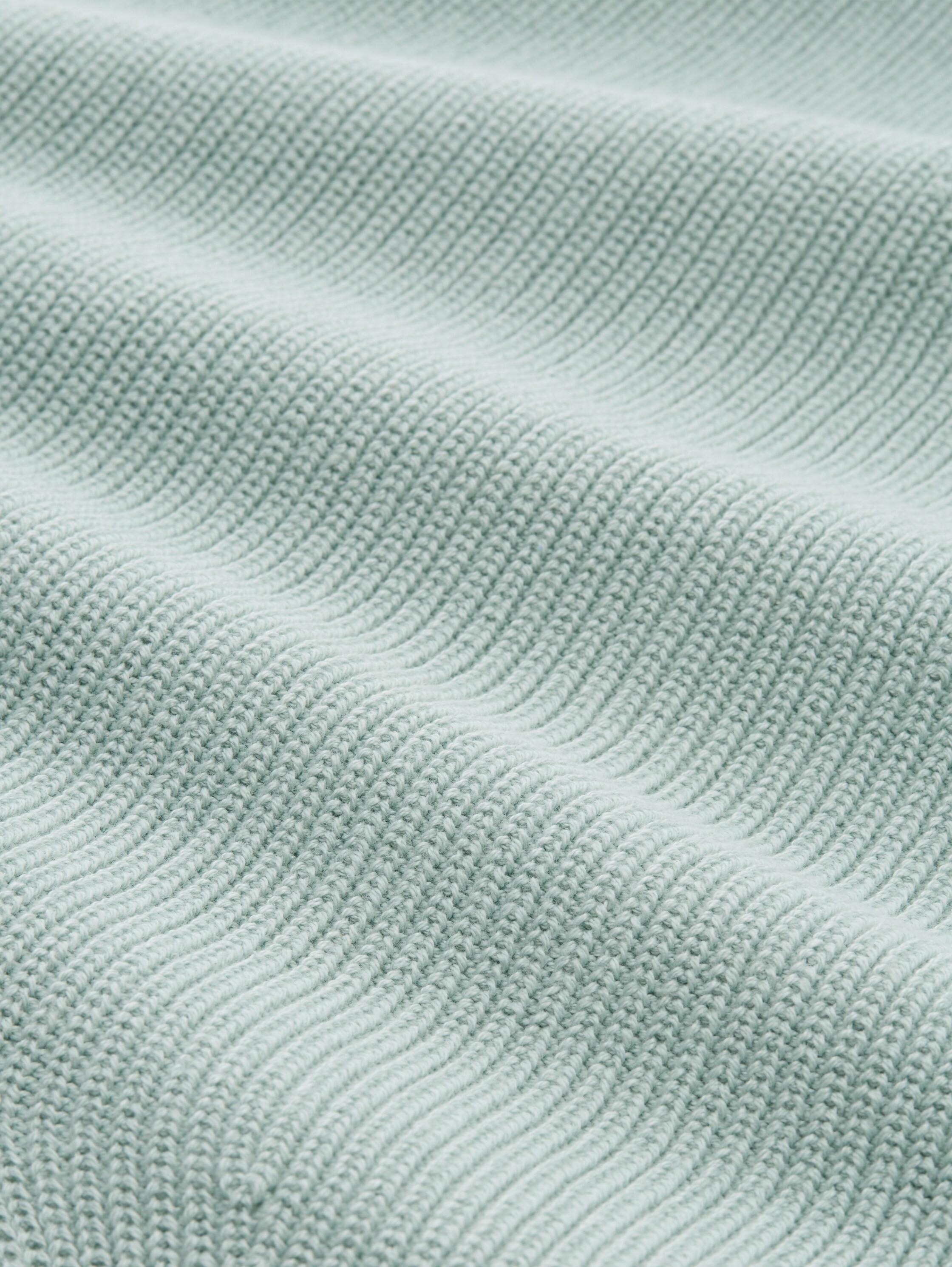 Pull en maille à col en V - blue haze - Vue de la matière