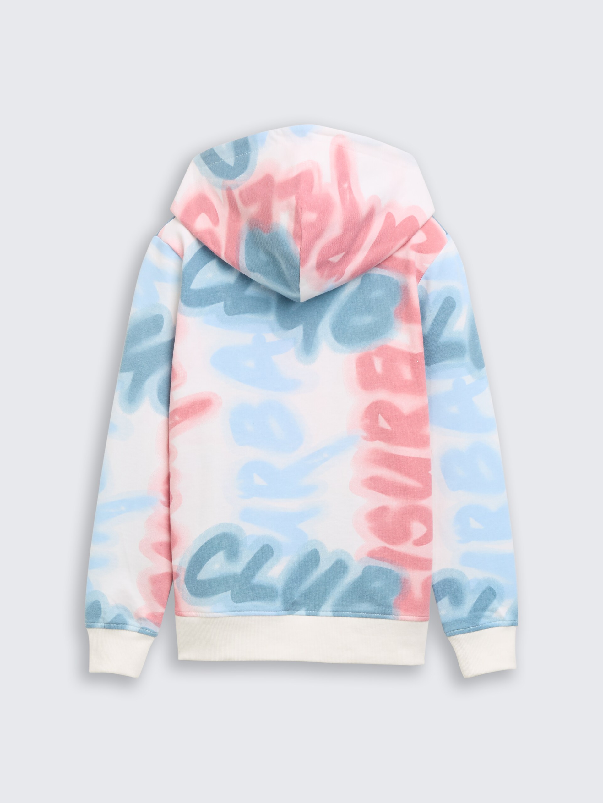 Hoodie Sweatshirt mit Allover-Print - blurred wording design