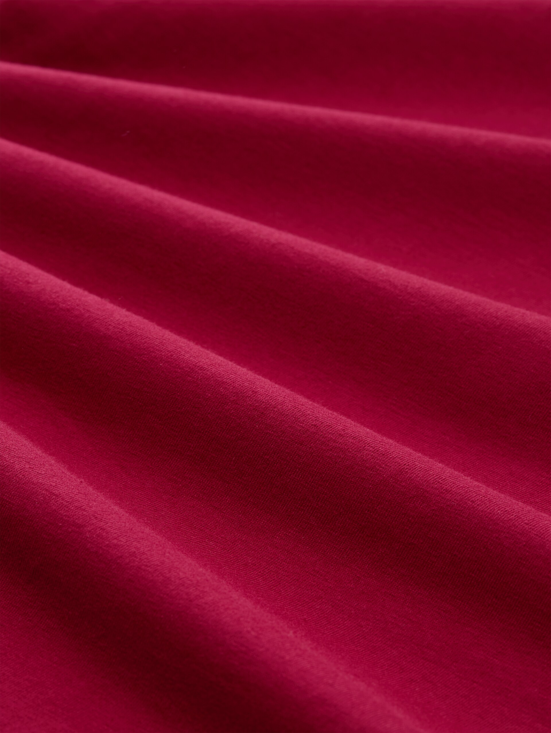 T-shirt met lange mouwen en bedrukt motief - Rumba Red - Materiaalweergave