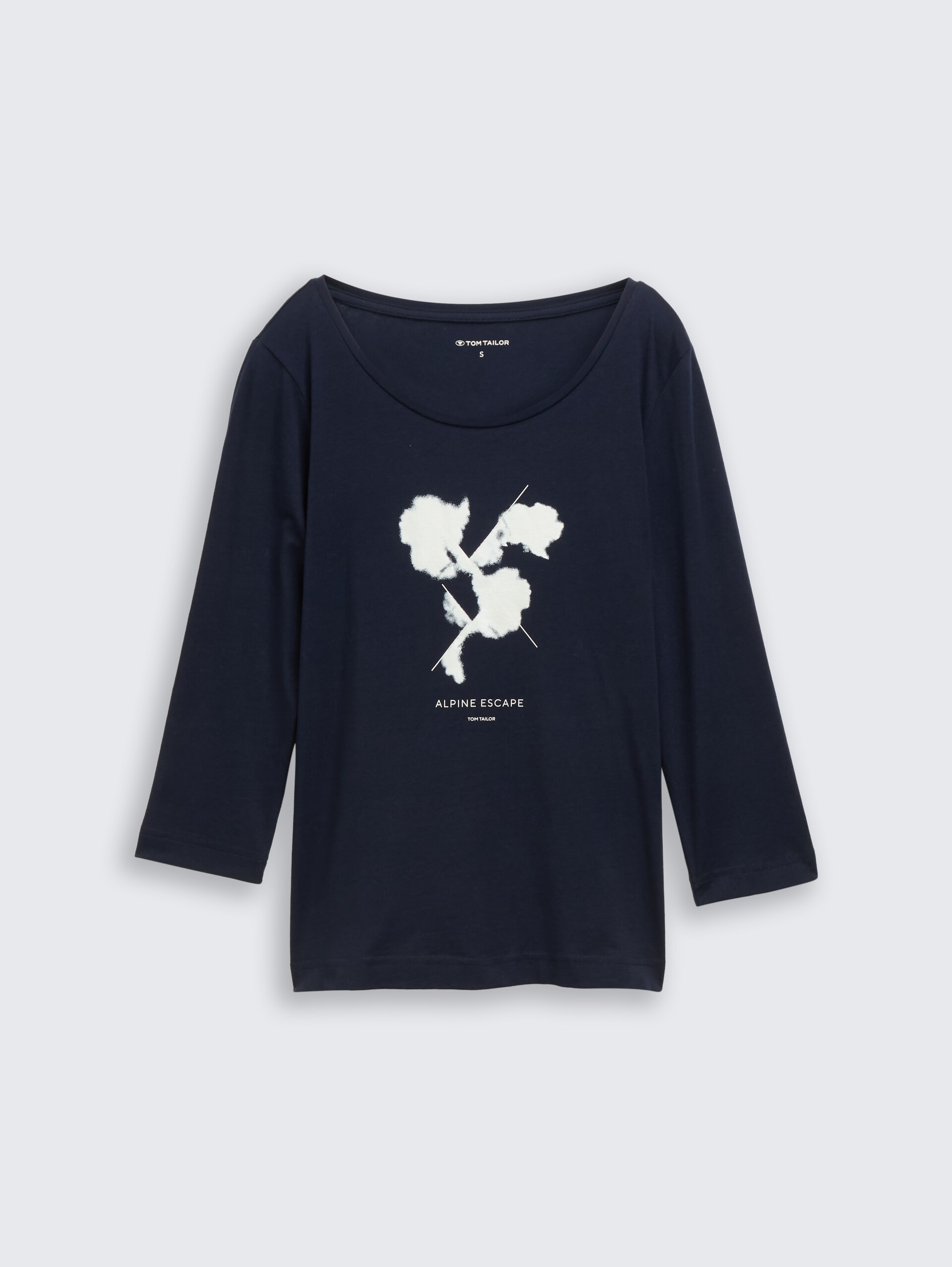 T-shirt met lange mouwen en bedrukt motief - sky captain blue - Product vooraanzicht