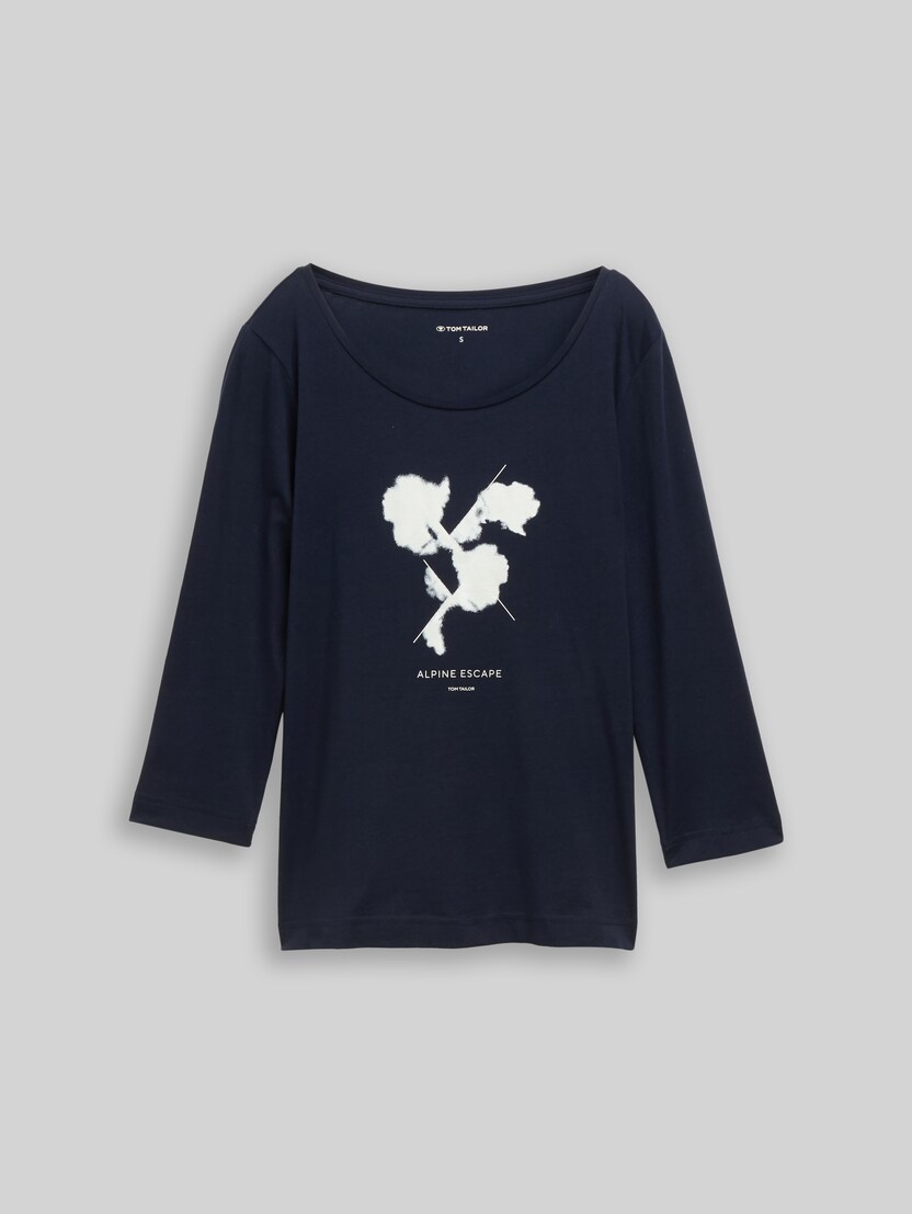T-shirt à manches longues avec imprimé par Women, sky captain blue