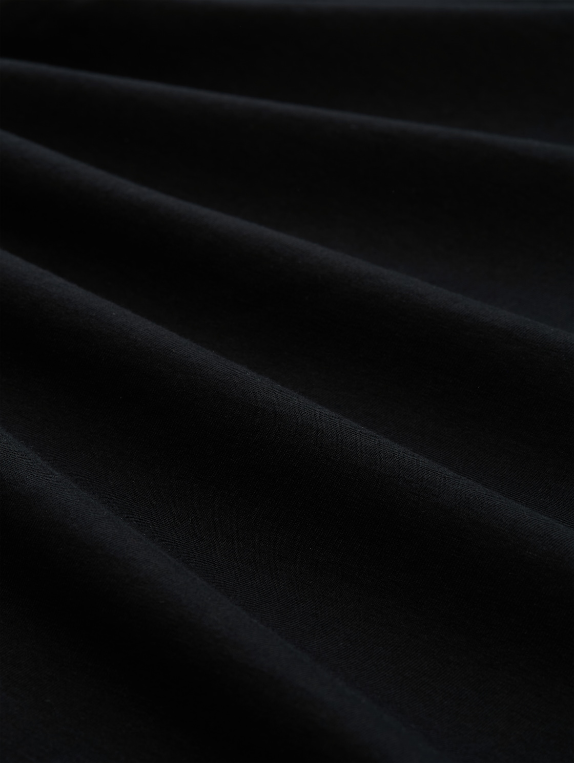 Langarmshirt mit Print - deep black - Material-Ansicht