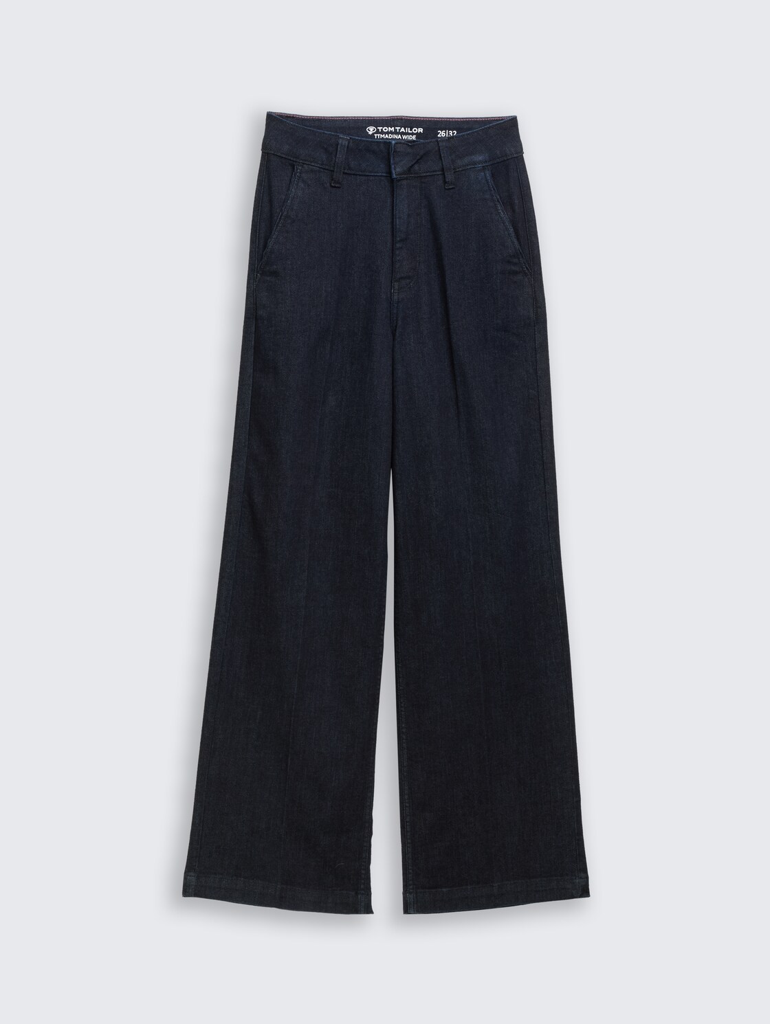 TTMADINA WIDE Jeans - Clean Rinsed Blue Denim - Vorder-Produkt-Ansicht