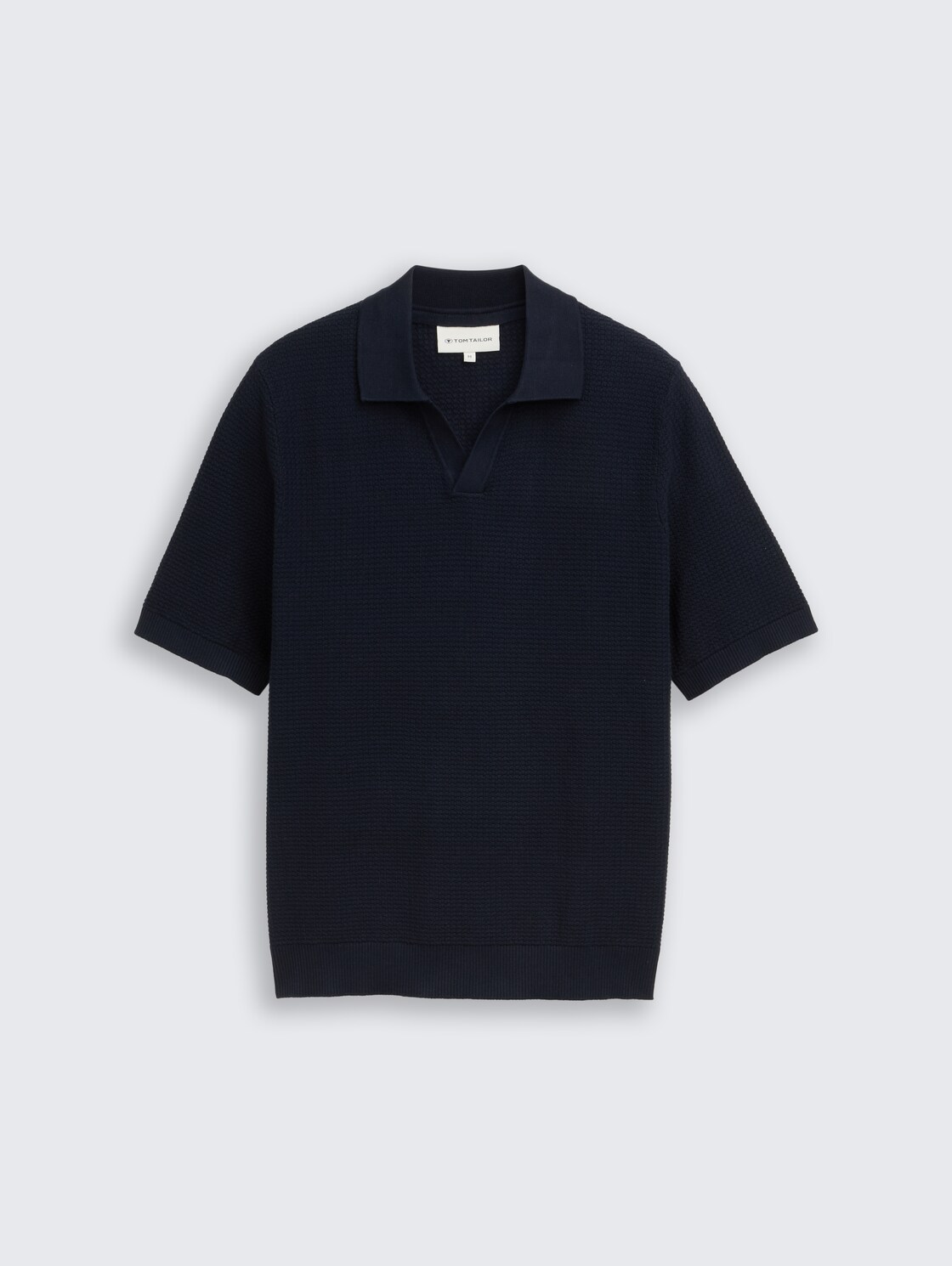 Strickpullover mit Polokragen - sky captain blue