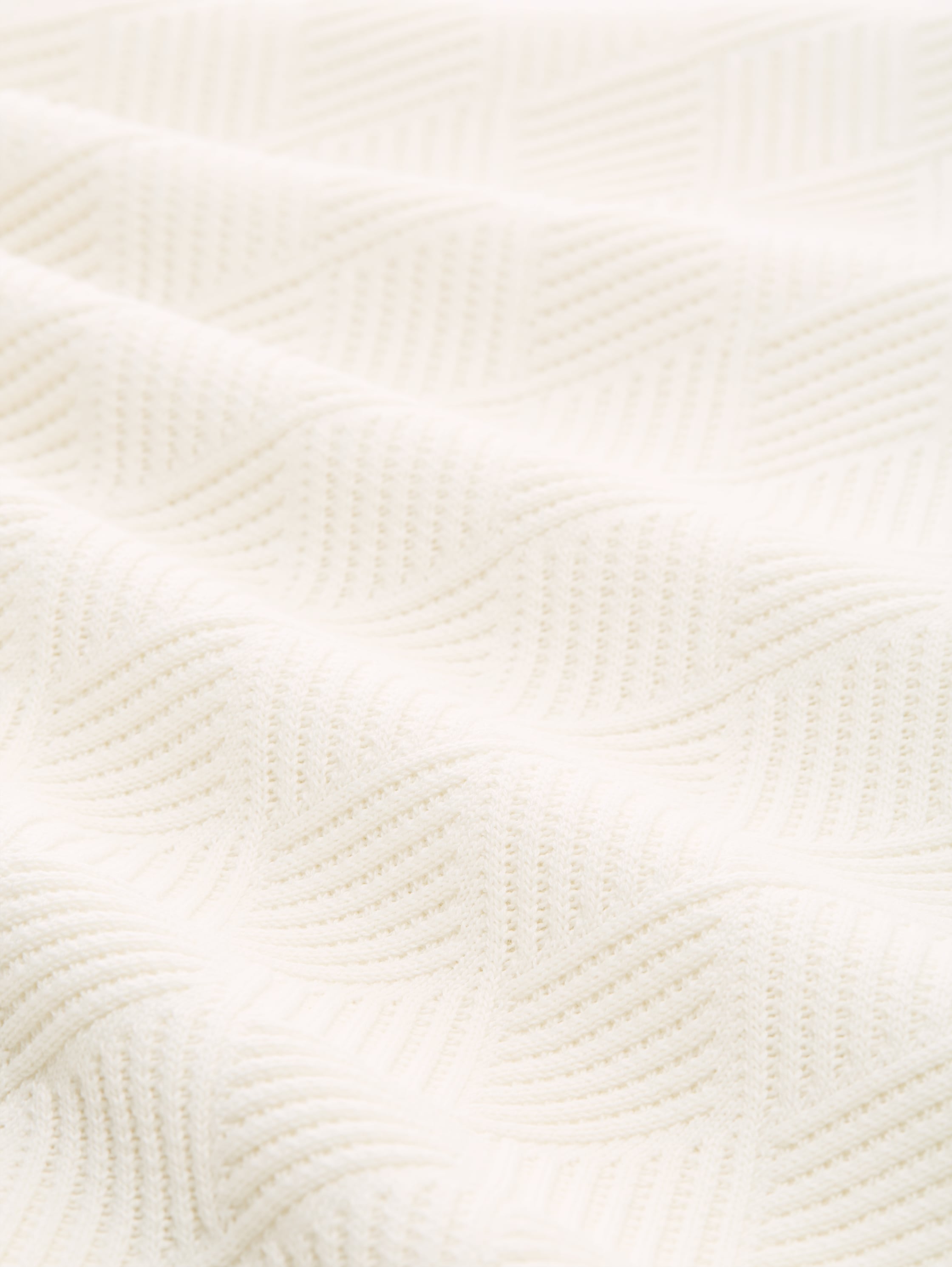 Knitted jumper with polo collar - gardenia_white - 