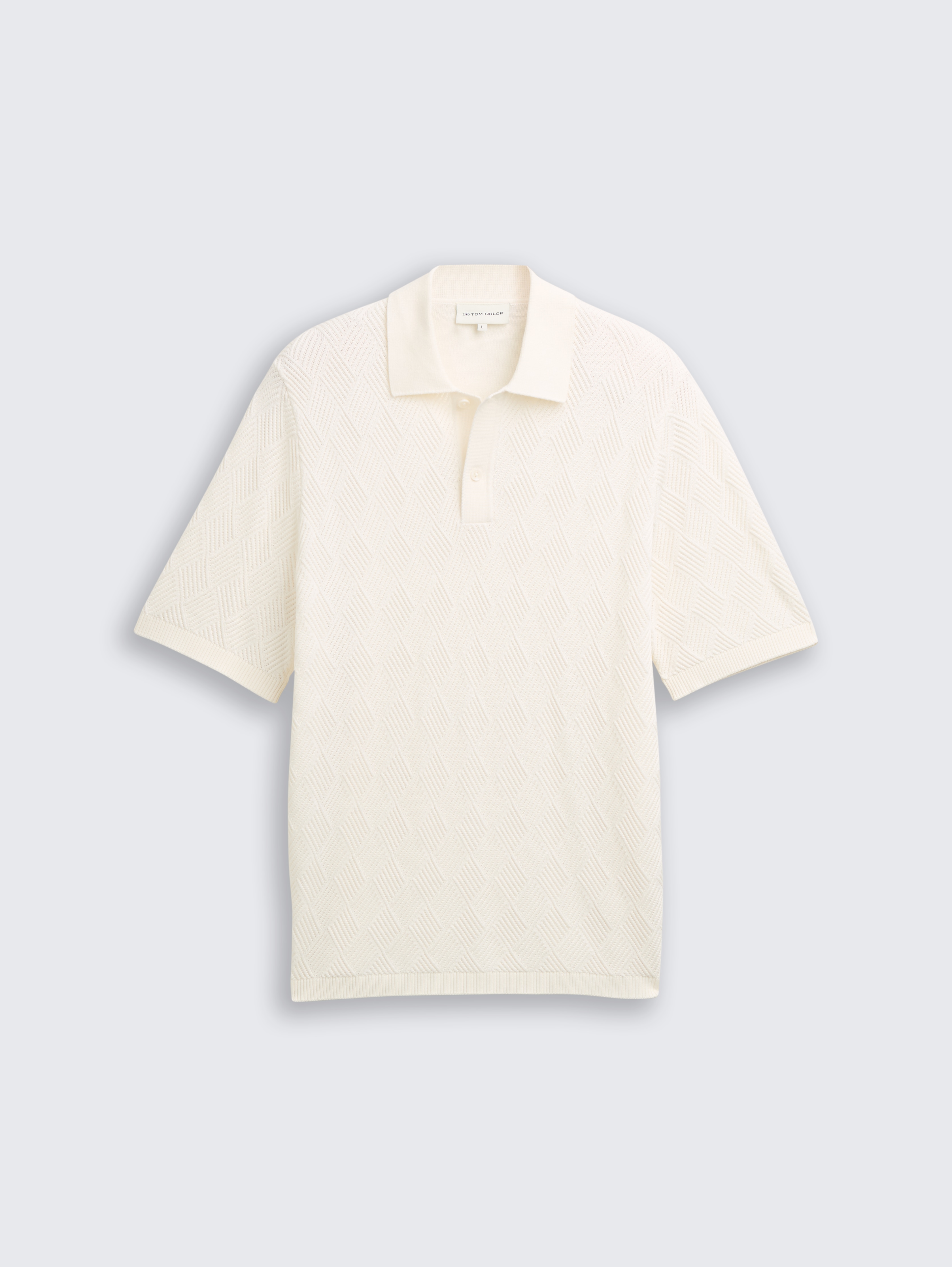 Gebreide trui met polokraag door Men, Gardenia White