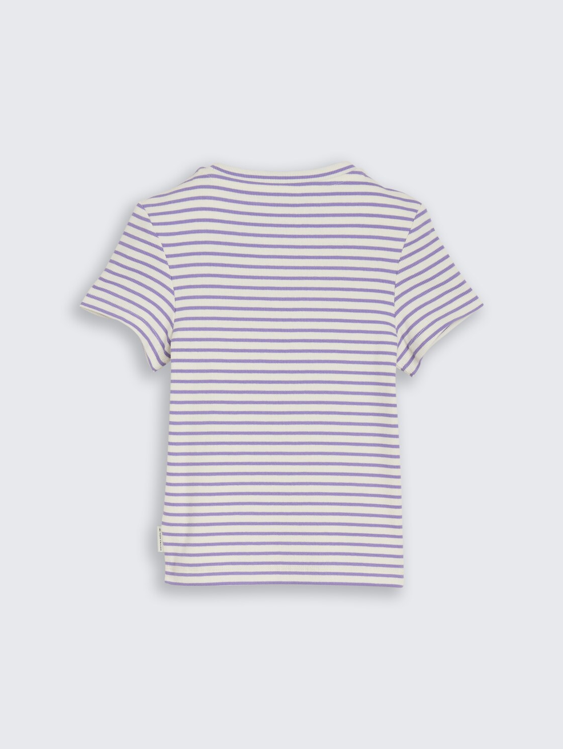 Ripp T-Shirt mit Streifenmuster - flashy purple stripe